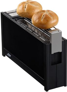 ritter Toaster volcano 5 schwarz, 1 langer Schlitz, für 2 Scheiben, 950 W