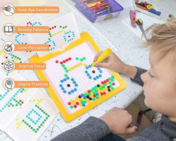 BOTC Zaubertafel Magnetisches Spielzeug - Magnetische Zeichentafel - Sicher für Kinder, (Magnetische Zeichentafel für Kinder Stift und Perlen pädagogische), Montessori pädagogische Vorschulspielzeug für Jungen und Mädchen