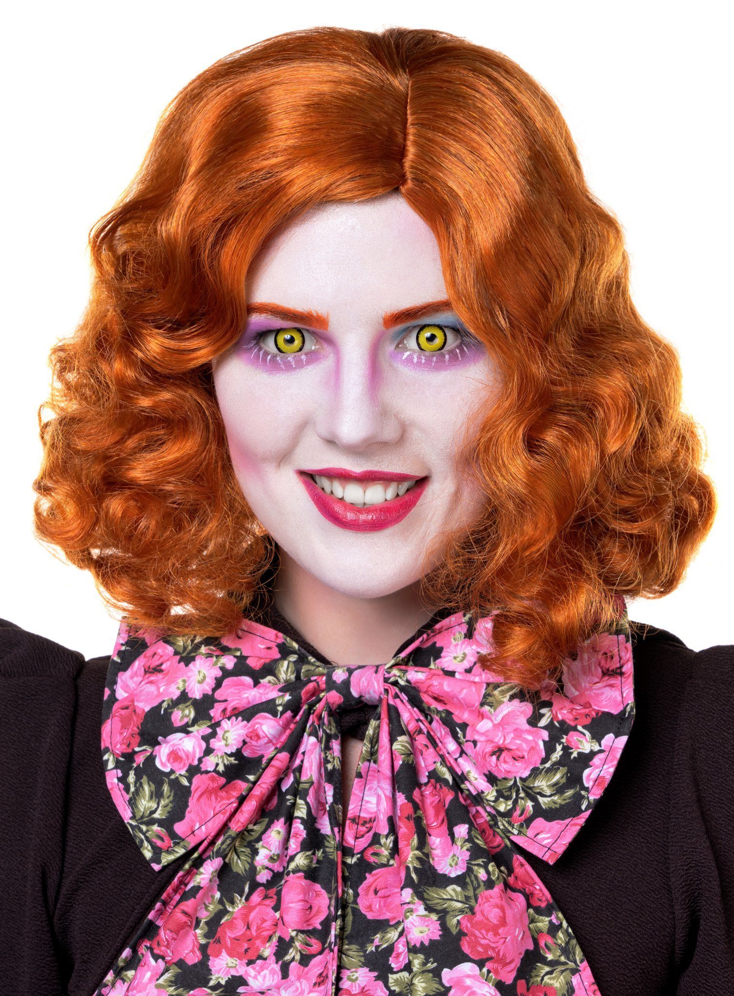 Metamorph Kostüm-Perücke Mad Hatter Clown Perücke Karneval Faschingskostüm, Authentische Perücke im Stil des verrückten Hutmachers