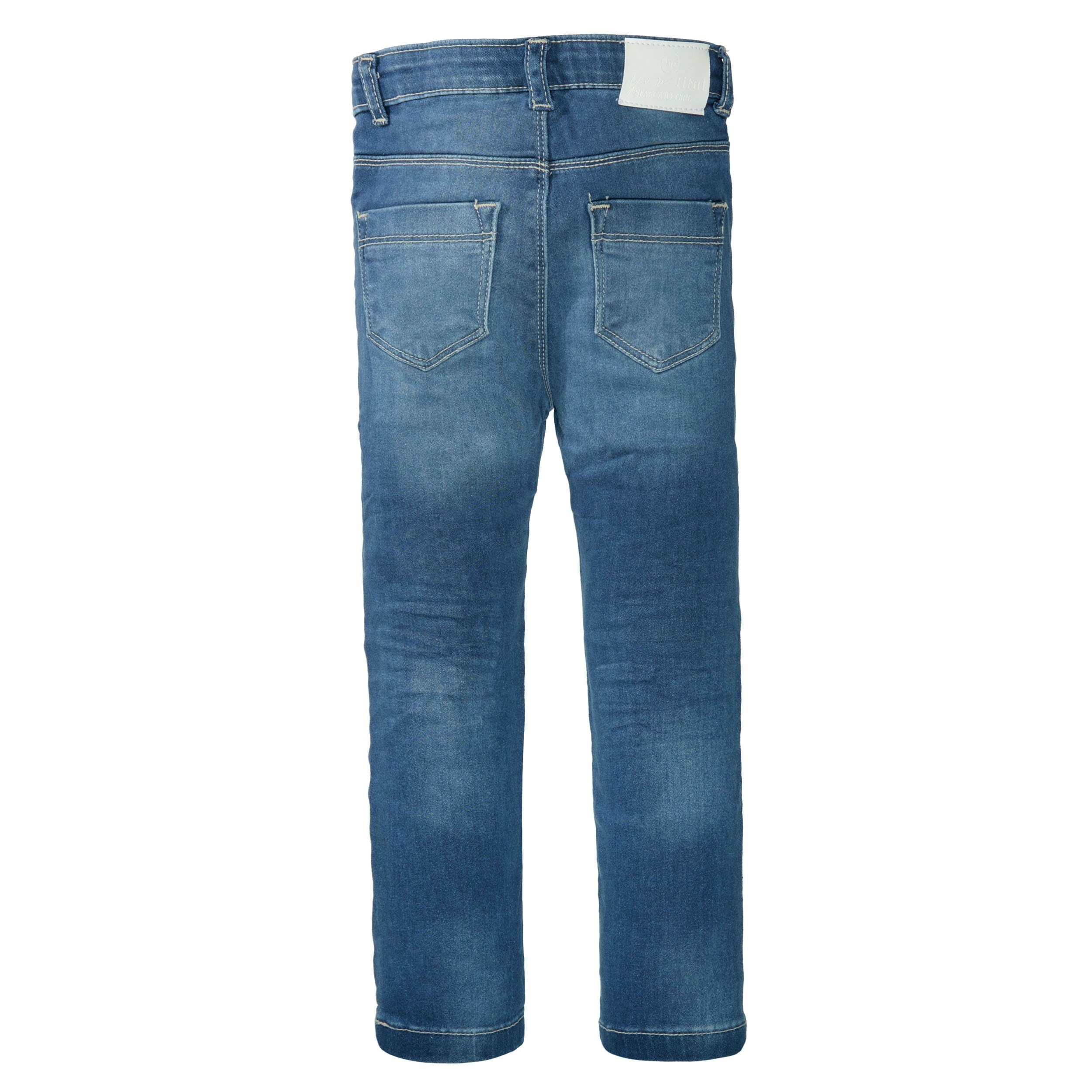 STACCATO Regular-fit-Jeans zulaufendes Blue Hosenbein schmal Denim - Skinny Mädchen Innenbund, Jeans weitenverstellbarer Mid Kleinkinder