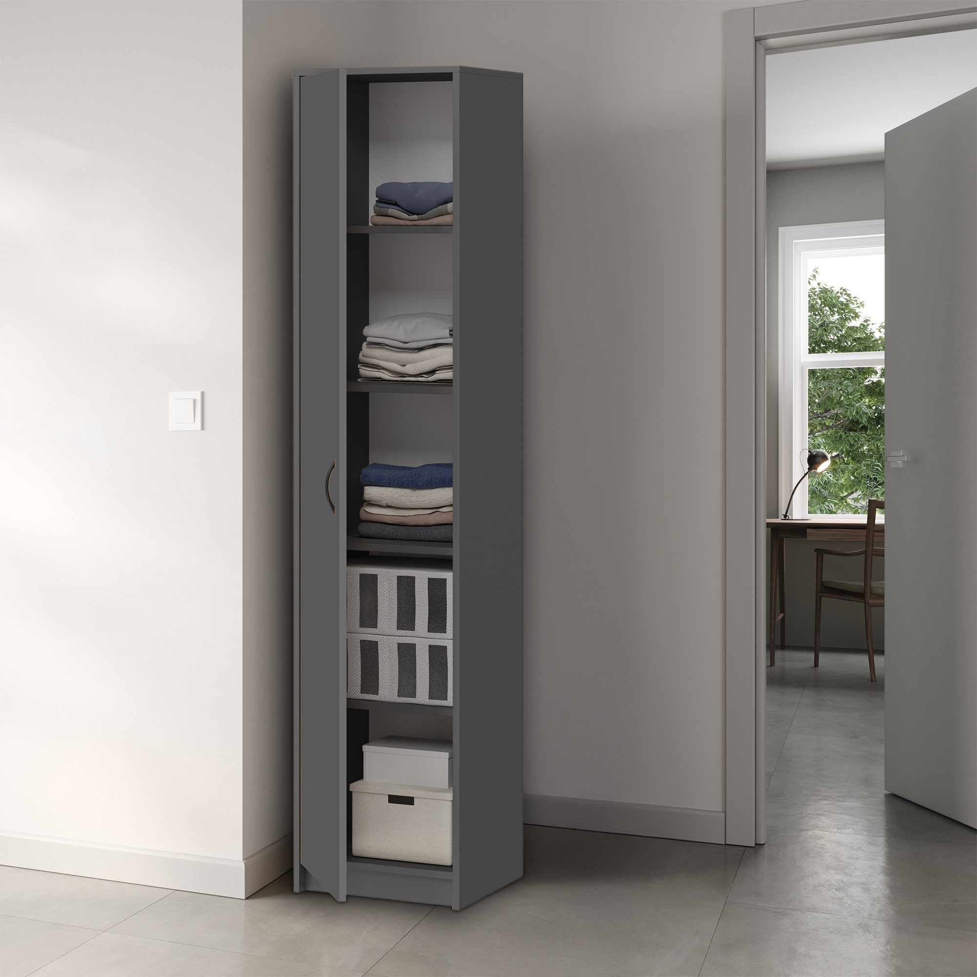 Home Collective Aktenschrank Bücherregal Kleiderschrank Regal 40cm breit 18 günstig online kaufen