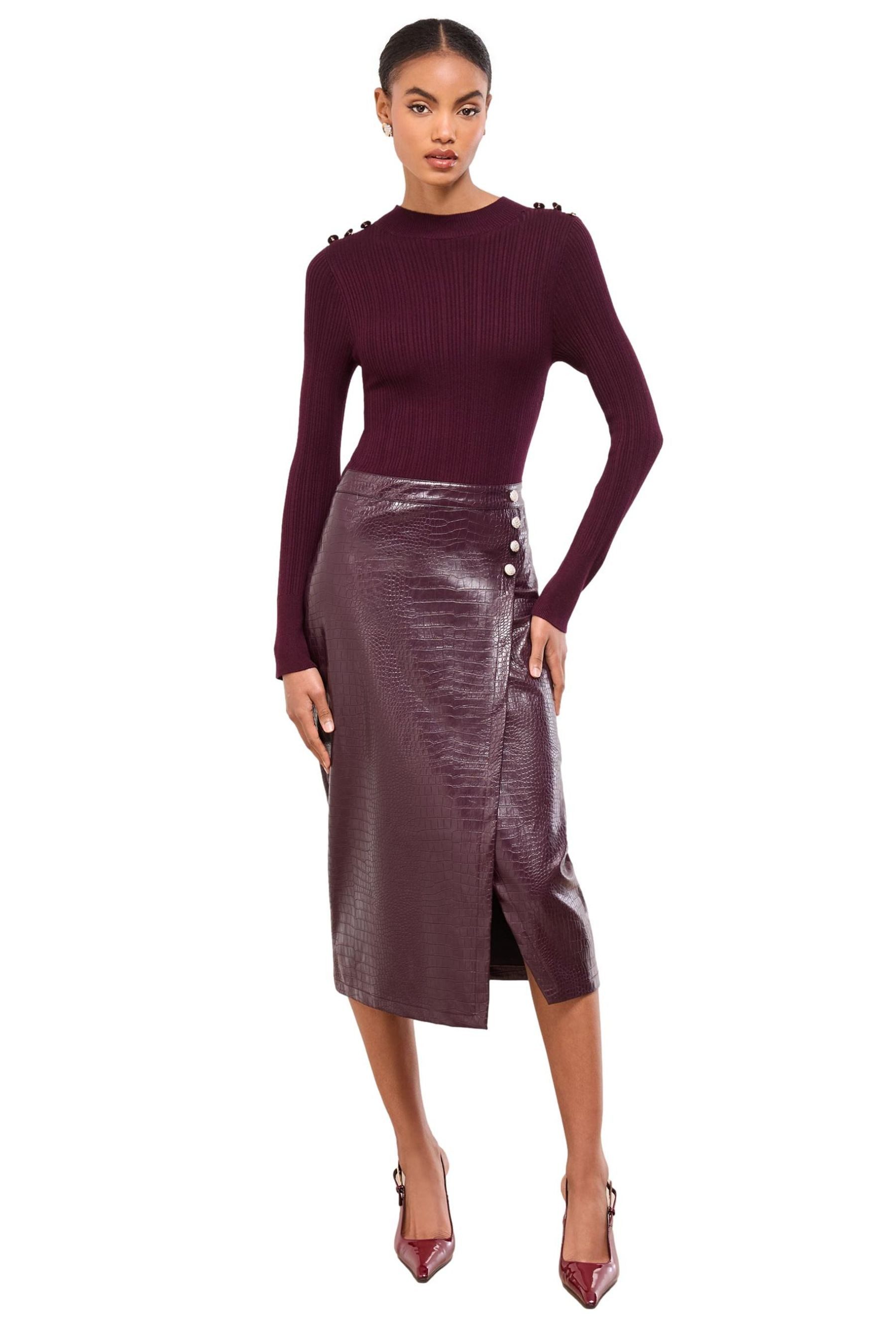 Midikleid Lipsy 2-in-1 Midi-Strickkleid, Petite