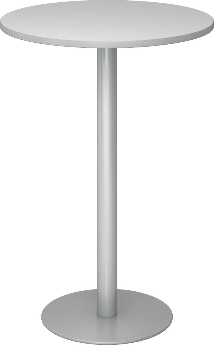 Empfangstheke Stehtisch 80cm grau/silber