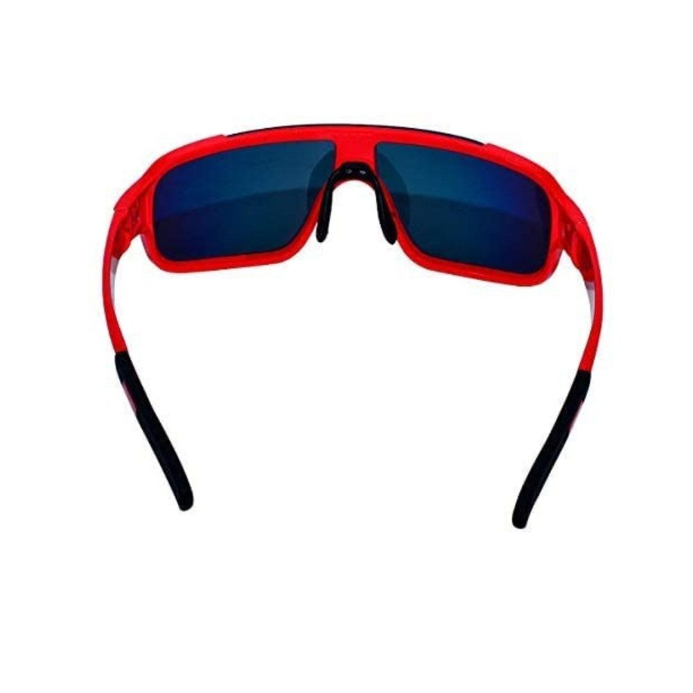 DSC Sonnenbrille Speed Polarisierte Sonnenbrille Rot Herren Leicht mit UV-Schutz (Einzel-Sportsonnenbrille, Farbe Rot, polarisiert, UV-Schutz, mattes Finish, für Herren) Leicht, langlebig, stylisch