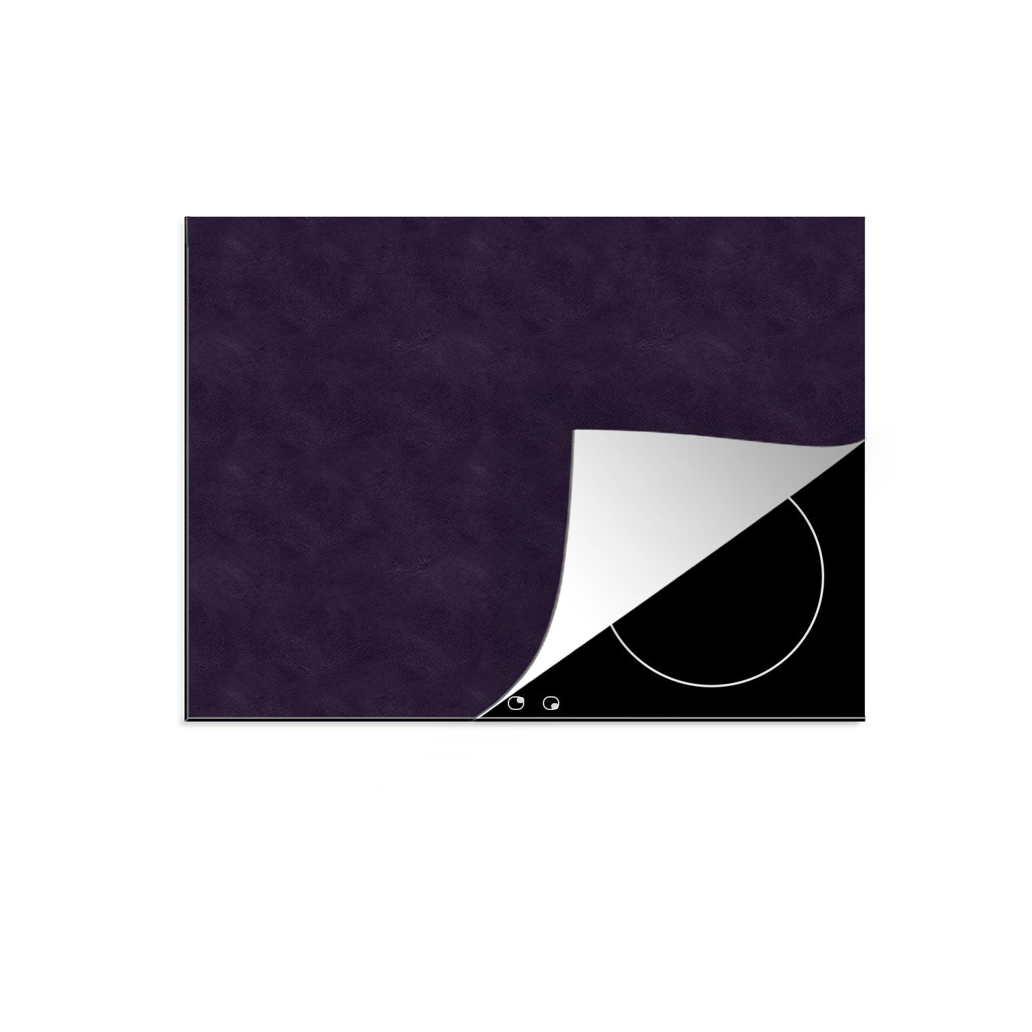 MuchoWow Herdblende-/Abdeckplatte Leder - Textur - Tierhaut, Vinyl, (1 tlg), 57x51 cm, Induktionsschutz, Induktionskochfeld, Ceranfeldabdeckung
