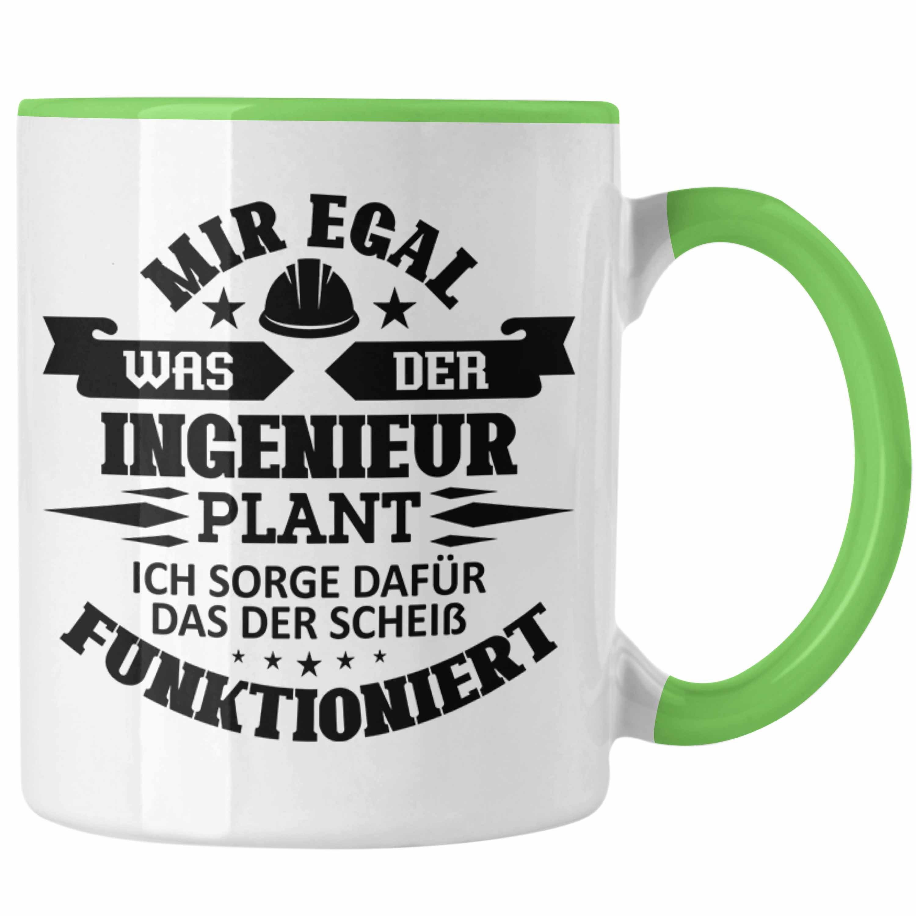 Trendation Tasse Trendation - Zerspanungsmechaniker Tasse Geschenk Zerspaner Fräser und Grün