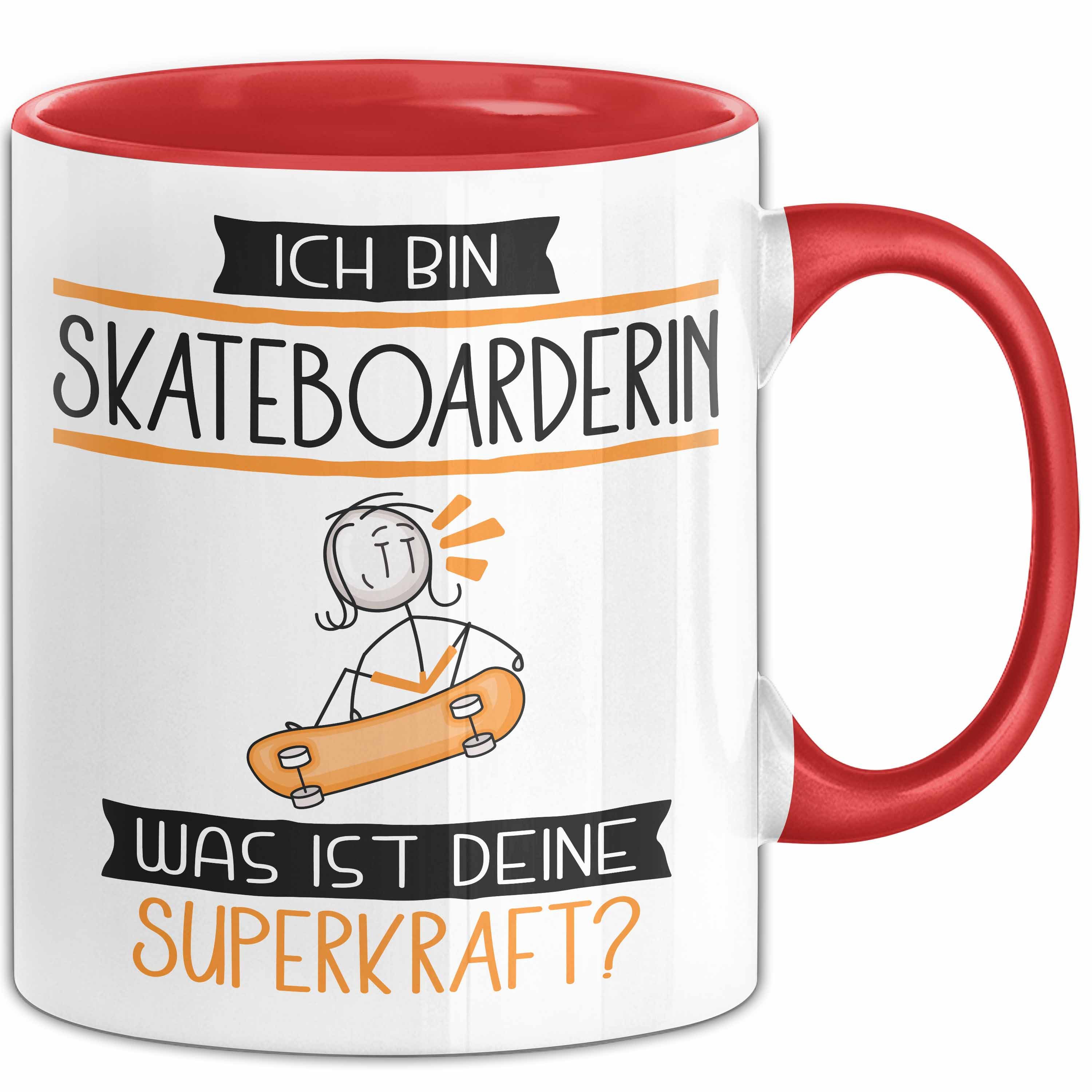 Trendation Tasse Skateboarderin Geschenk Tasse Ich Bin Skateboarderin Was Ist Deine S