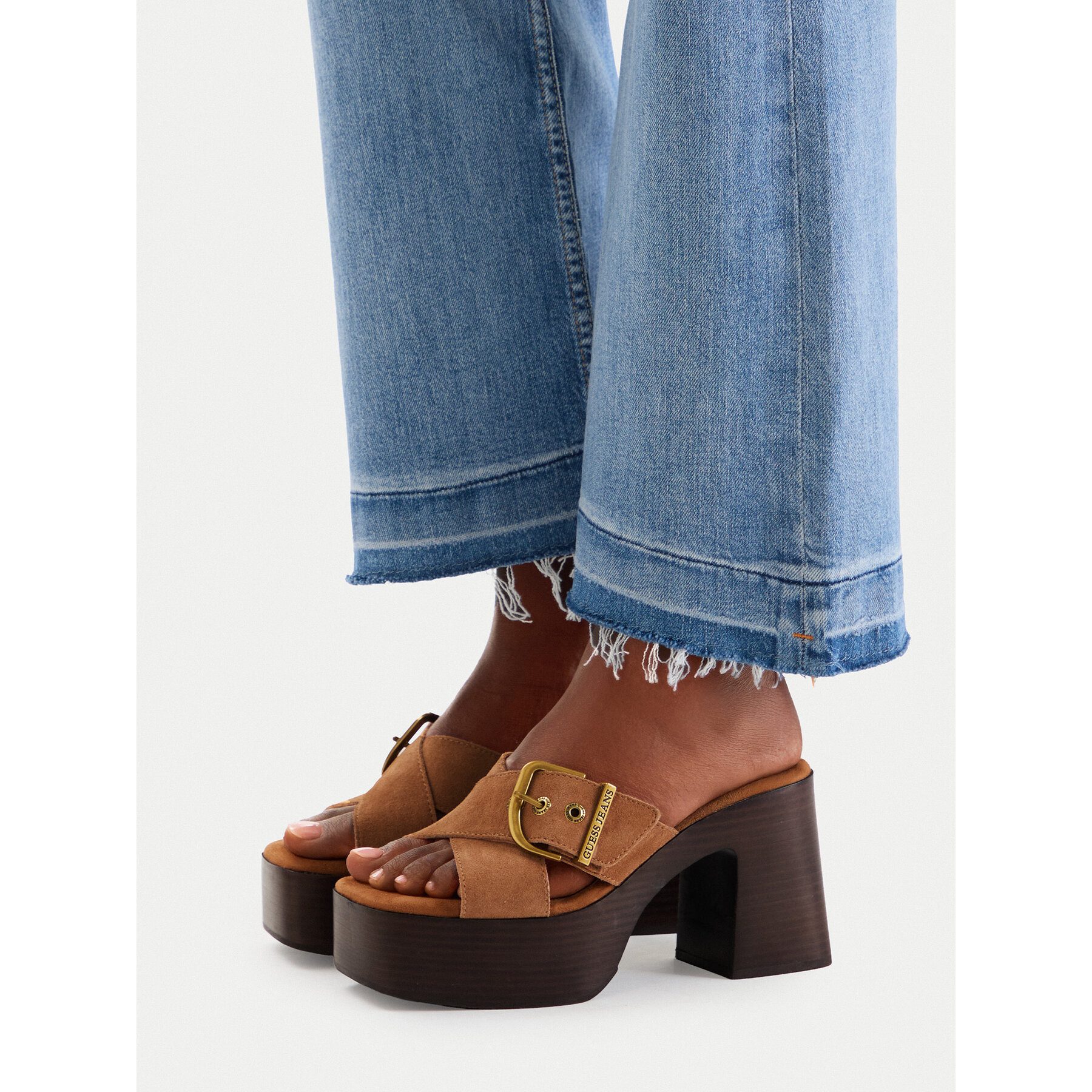 GUESS JEANS Guess Jeans Damen-Flip-Flops in Braun Badepantolette