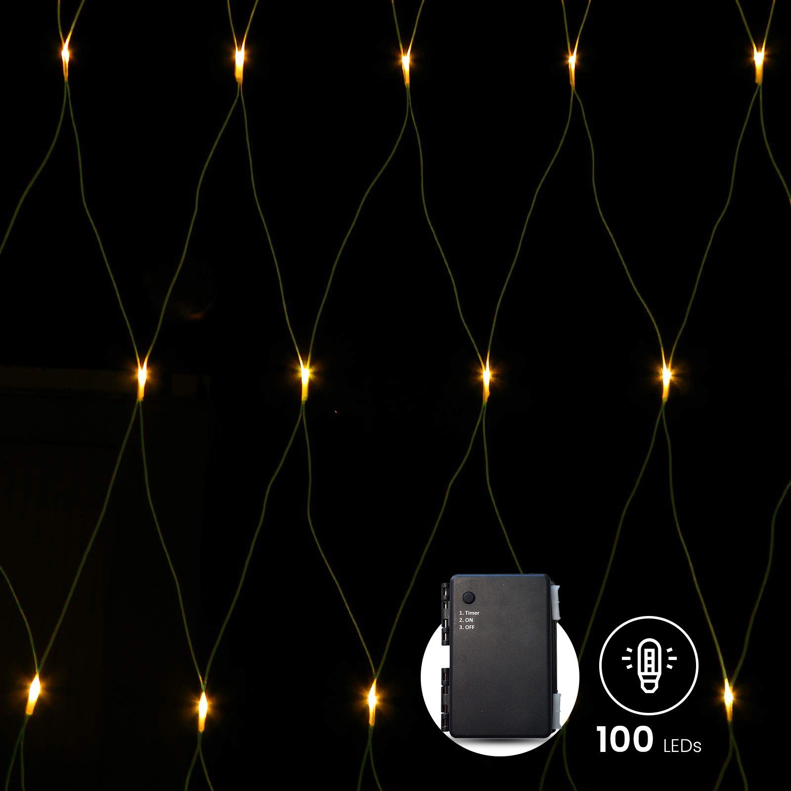 Gartenpirat Lichternetz mit warmweißen LEDs und günstig online kaufen