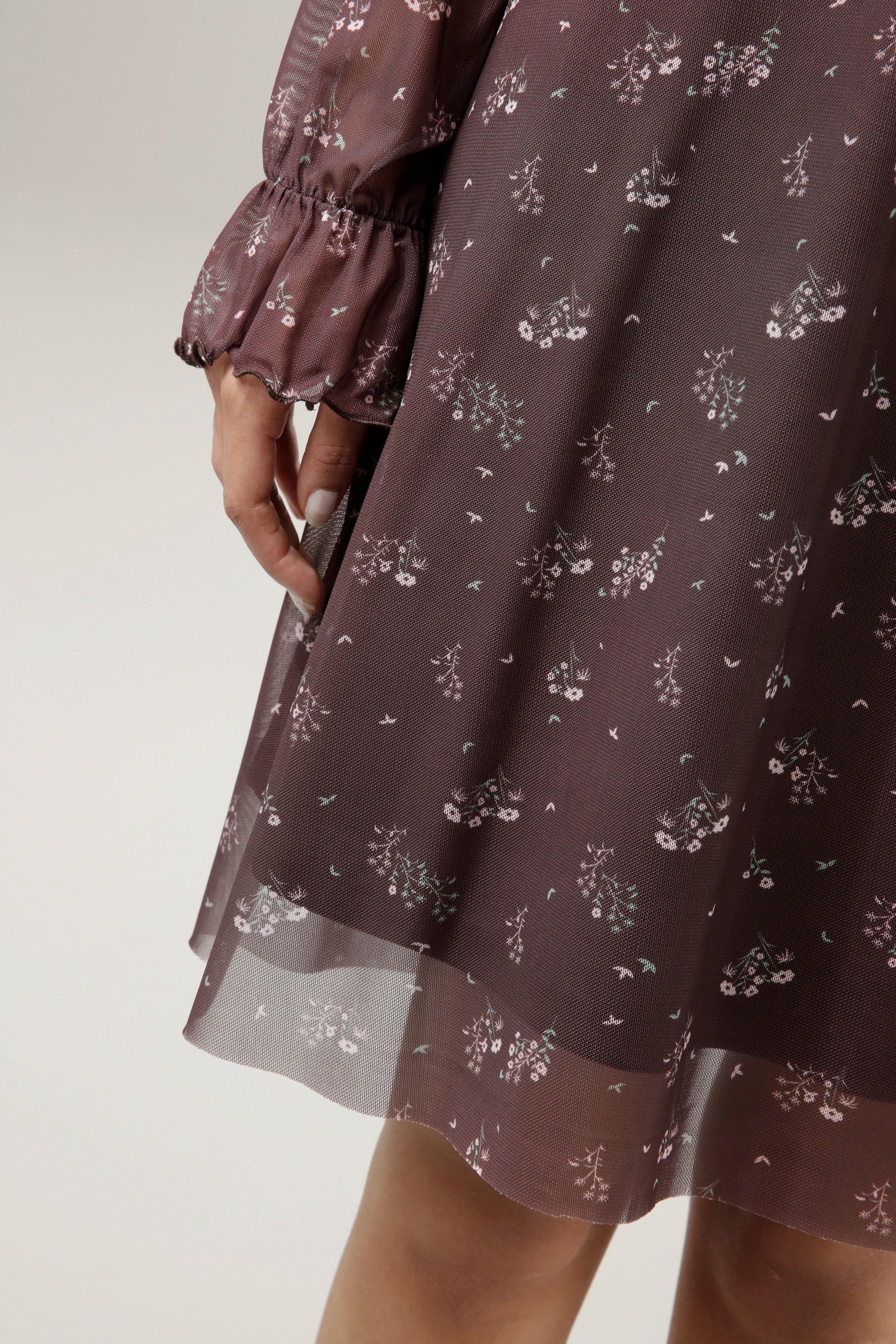 Aniston CASUAL Blusenkleid mit bedruckt romantischen Blümchen