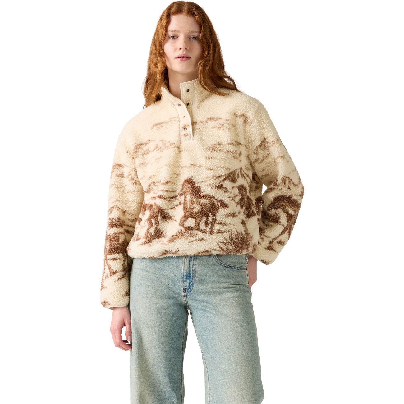 Levi's® Fleecejacke Kasey Sherpa Pullover Ow günstig online kaufen