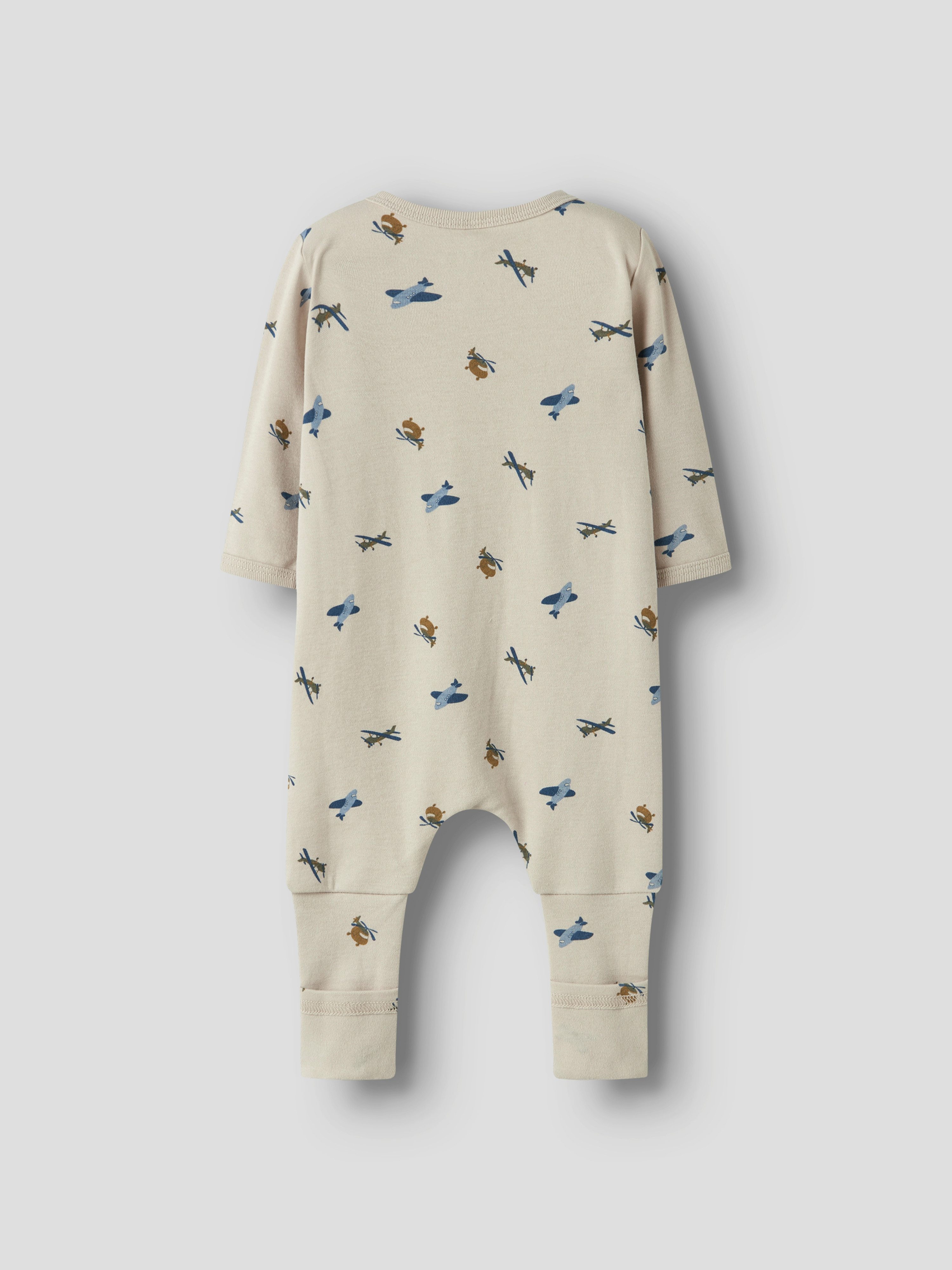 Name It Pyjama NBMNIGHTSUIT 2P ZIP FF AIRPLANE NOOS (Packung, 2 tlg) zweiteiliges Set, aus Baumwolle, Regular Fit, mit Reißverschluss