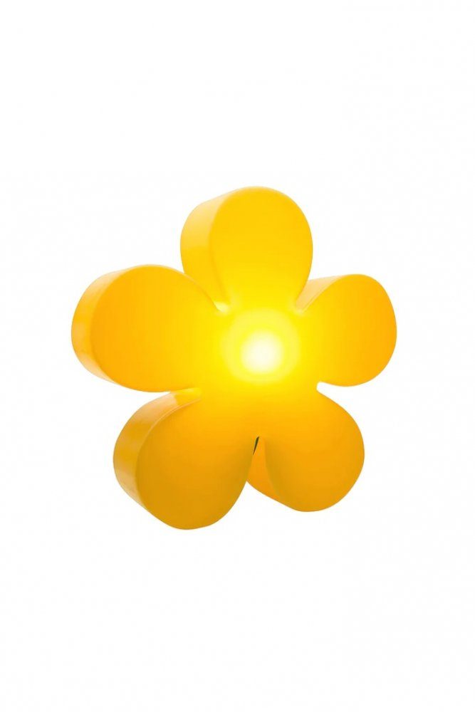 8 seasons design Dekolicht 8 seasons - Motivleuchte Shining Flower Durchmesser 60 cm gelb