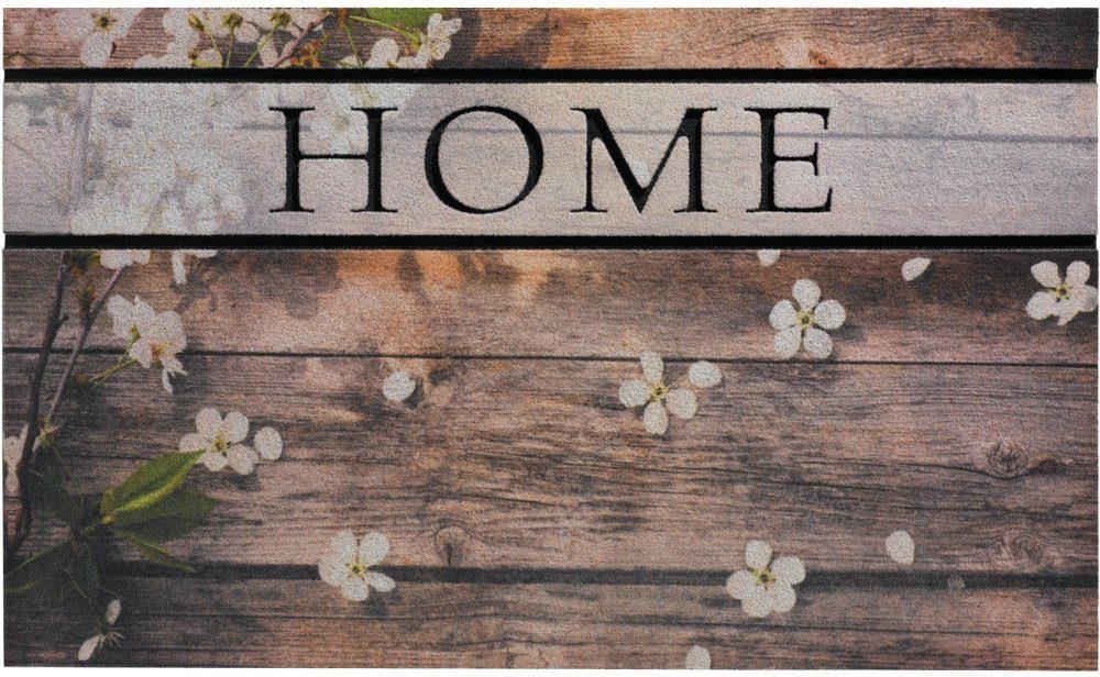 Fussmatte Fussmatte Gummimatte Home Holz Blumen 45x75 Cm Matches21 Home Hobby Rechteckig Hohe 9 Mm Online Kaufen Otto