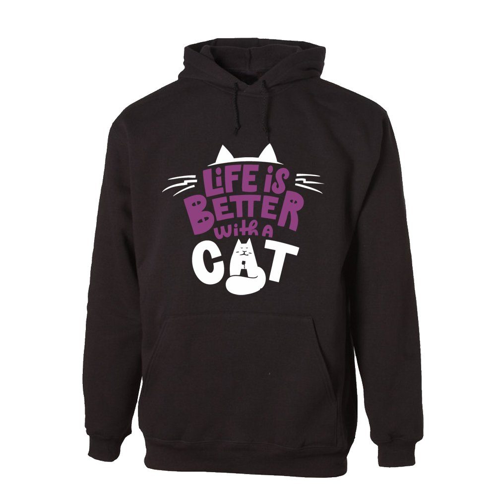 Hoodie Life is better with a Cat
