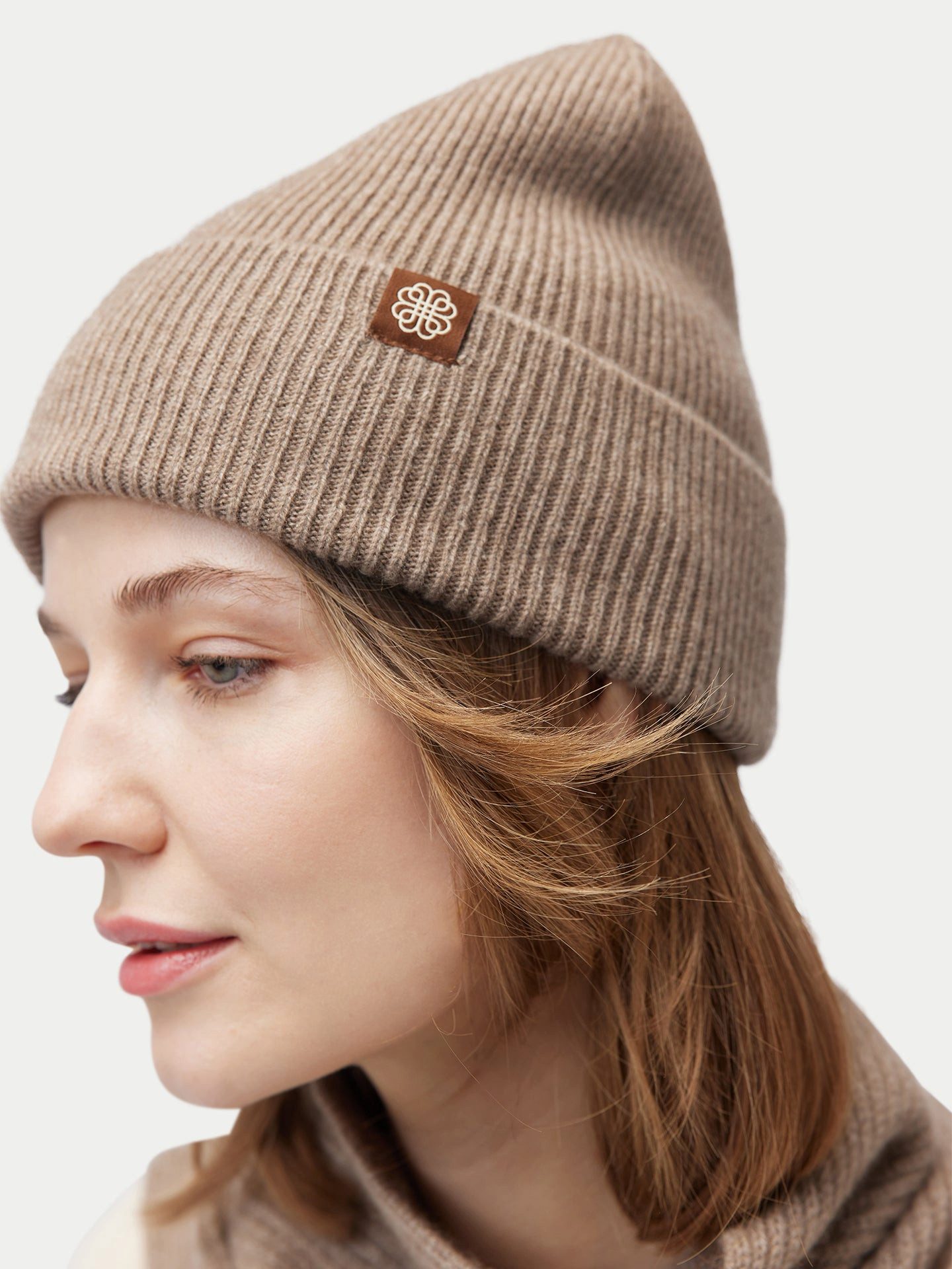 GOBI Cashmere Beanie Rippenstrick Kaschmir Mütze