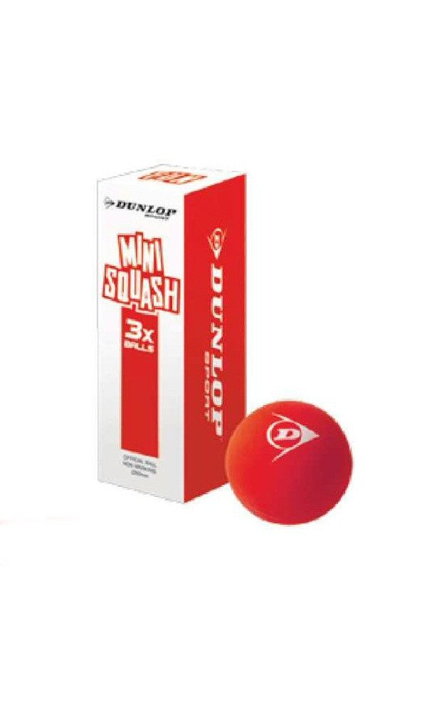 Dunlop Squashball FUN Mini Junior rot 3er