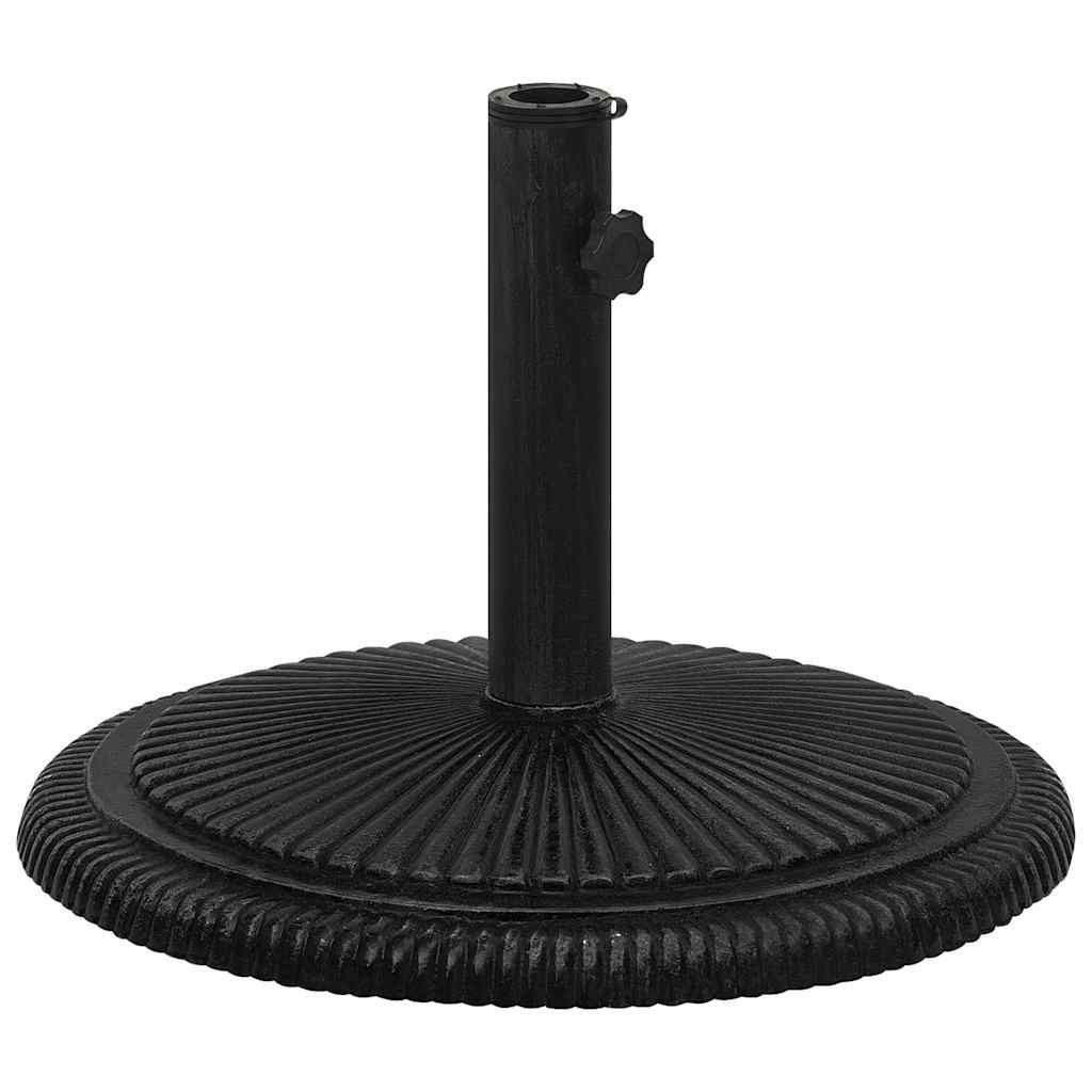 vidaXL Schirmhalter Sonnenschirmständer Schwarz 45x45x30 cm Gusseisen, 1 tlg.