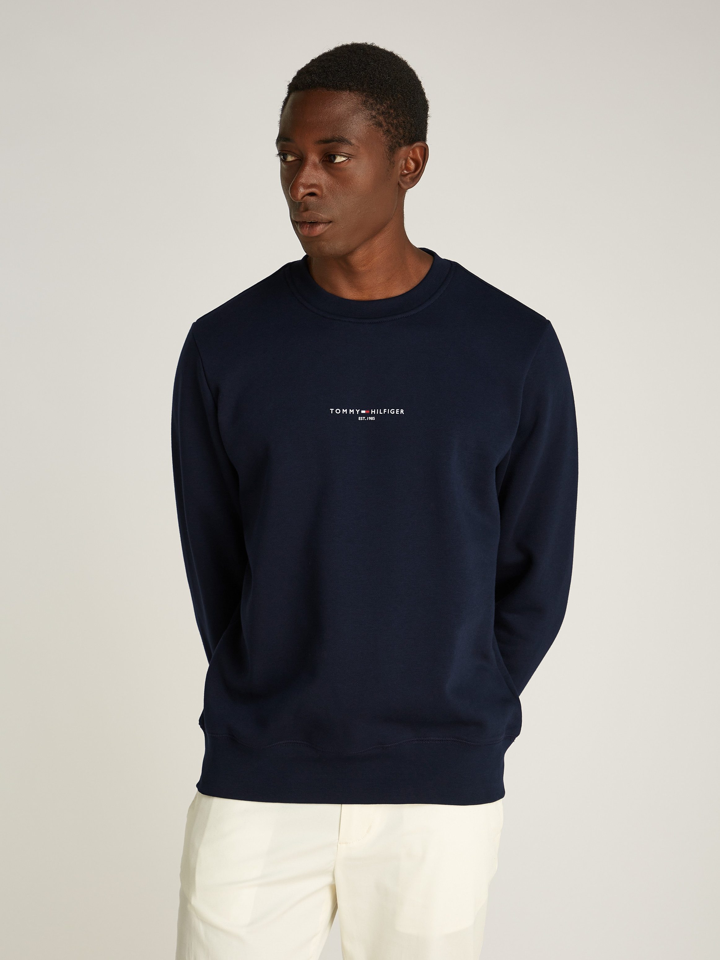 Tommy Hilfiger Sweatshirt TOMMY LOGO TIPPED CREWNECK günstig online kaufen