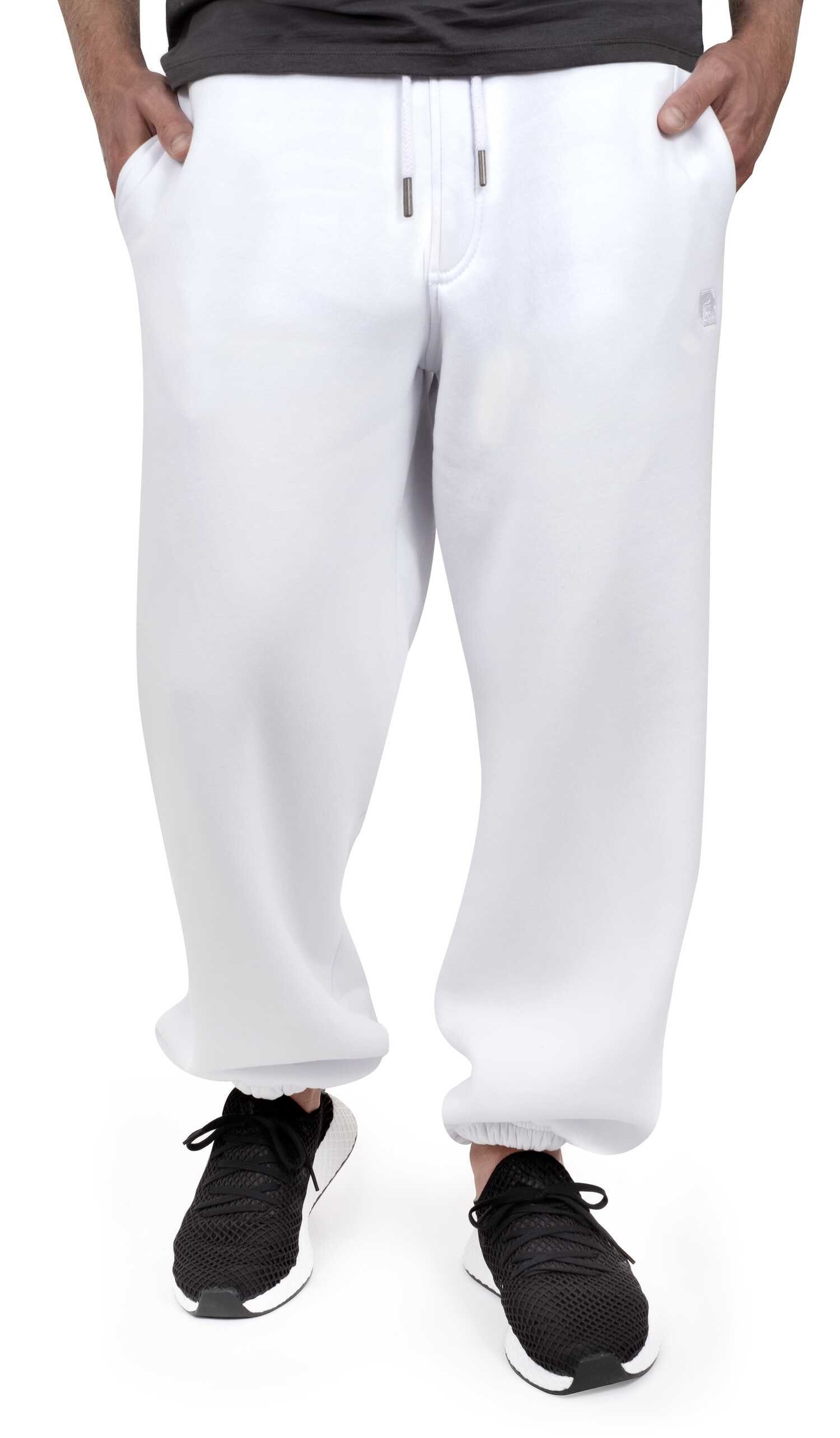 BACKSPIN Sportswear Jogginghose Weiß Basic