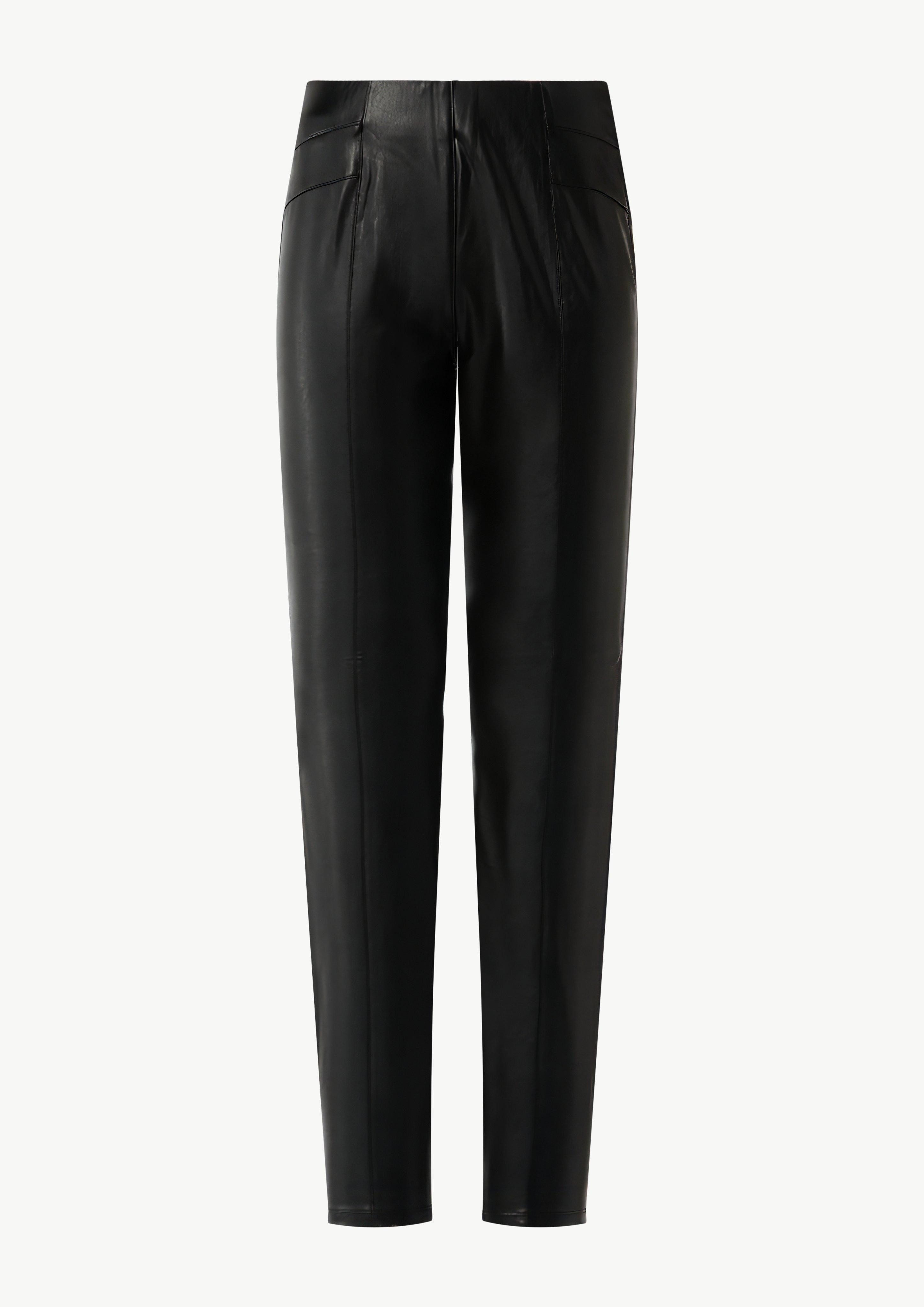 comma 7/8-Hose Elastische Leggings aus Lederimitat günstig online kaufen