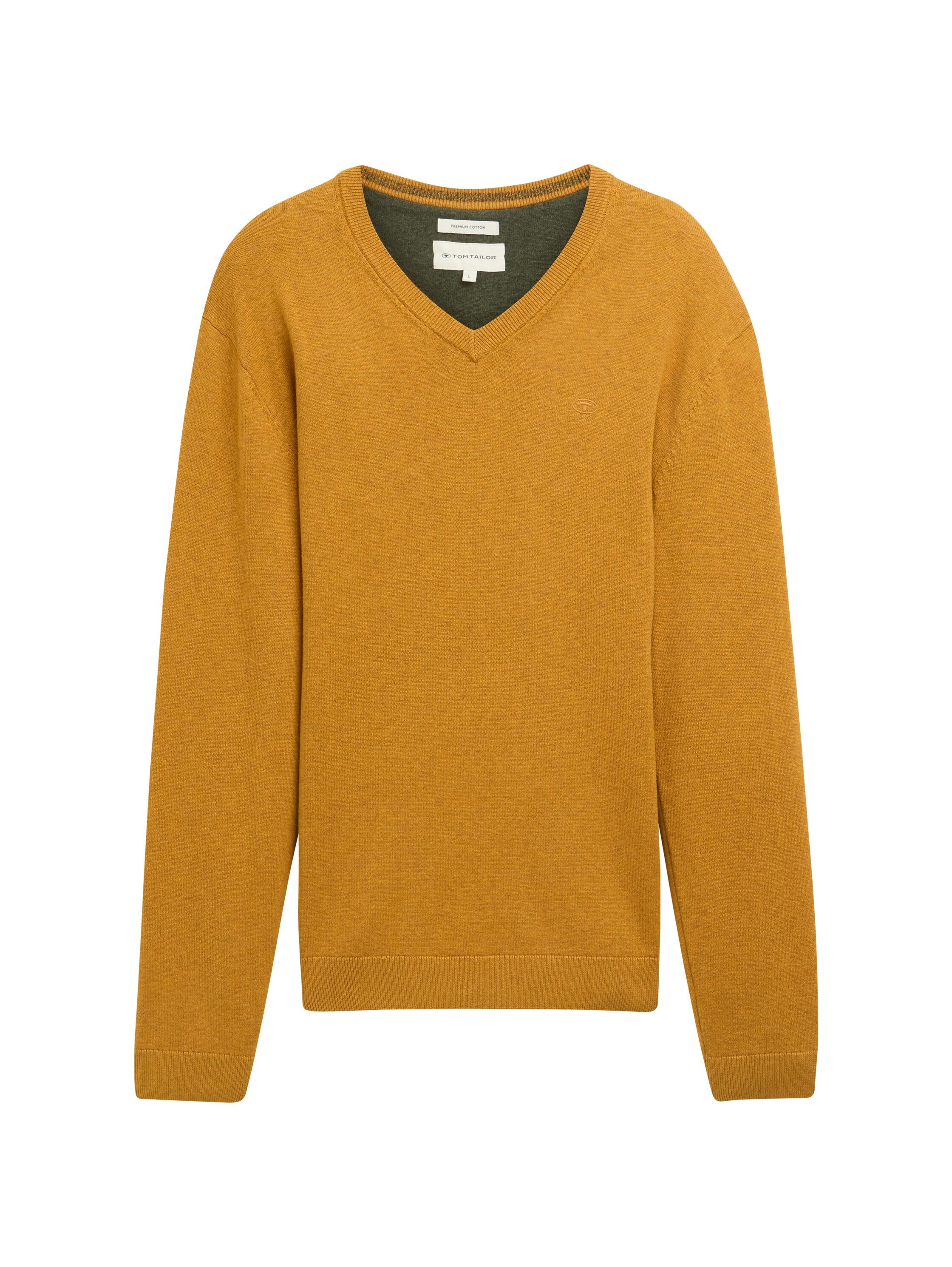 V-Ausschnitt-Pullover