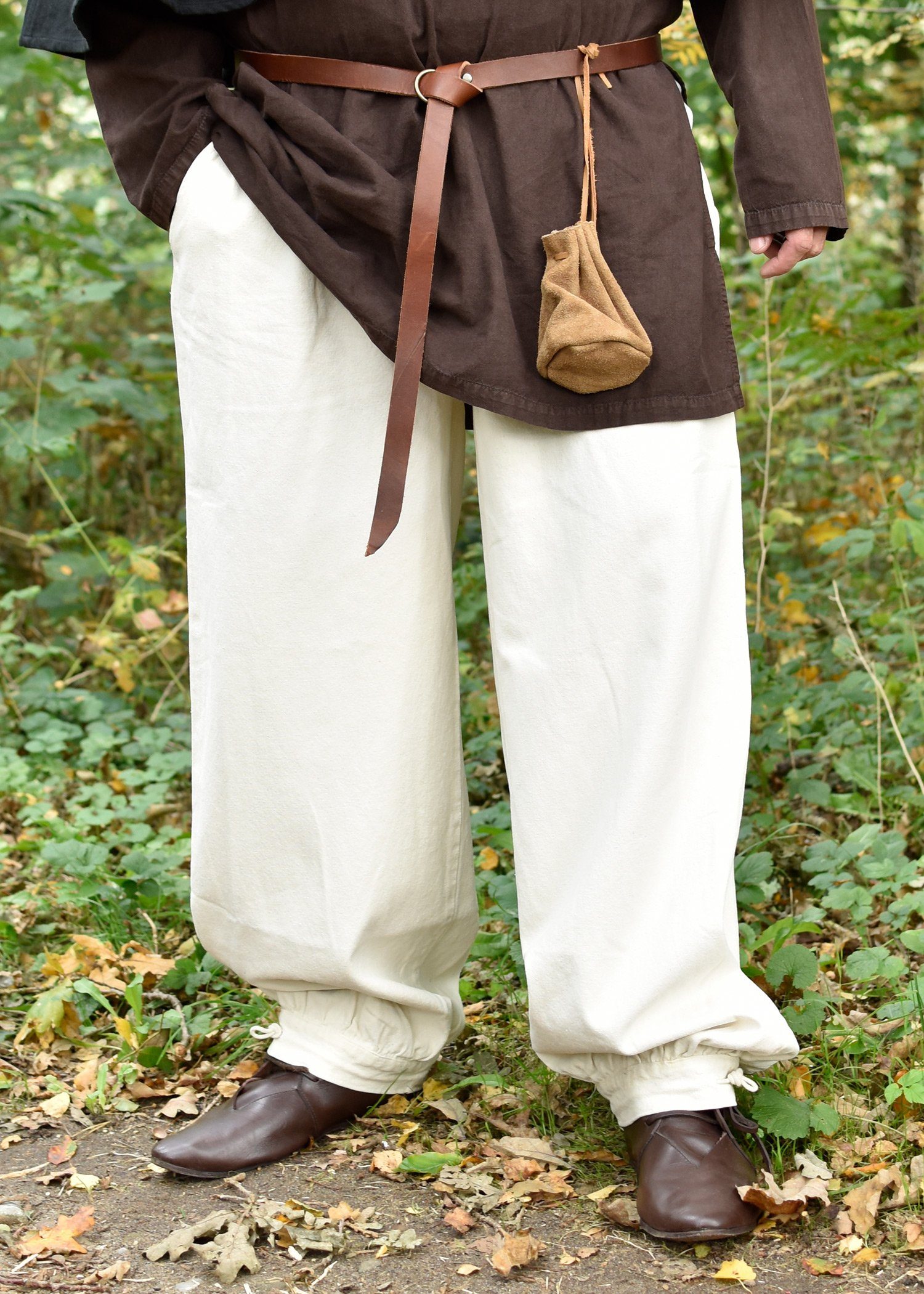 Wikinger-Kostüm Weite Mittelalter-Hose Hermann, natur