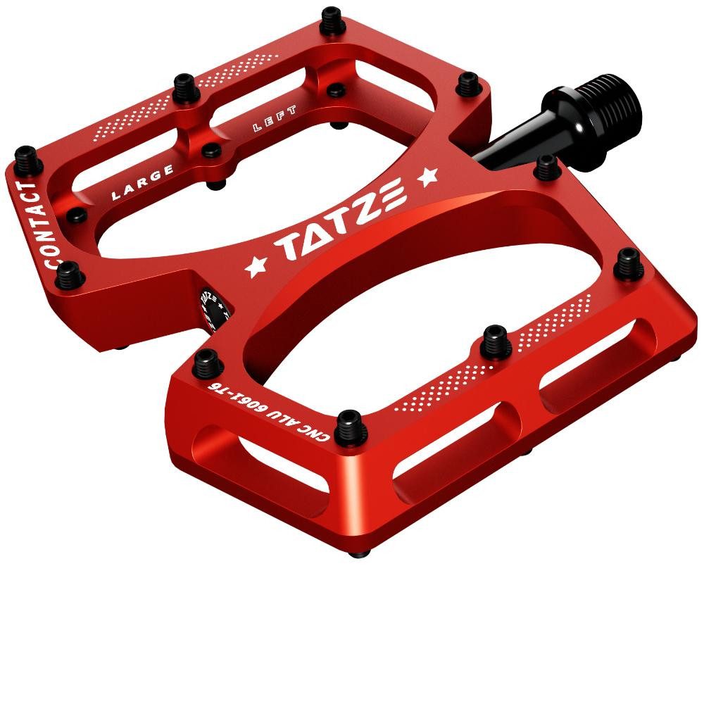 Tatze Plattformpedale Tatze Pedal CONTACT CNC Junior rot Plattform 10 Pins je Seite