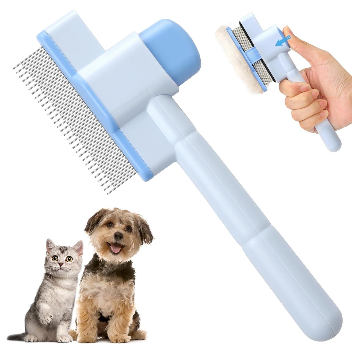 Ledander Fellbürste Bürste für katze, Katzenbürste für Fellbürste & Haustierpflege, (2-tlg)