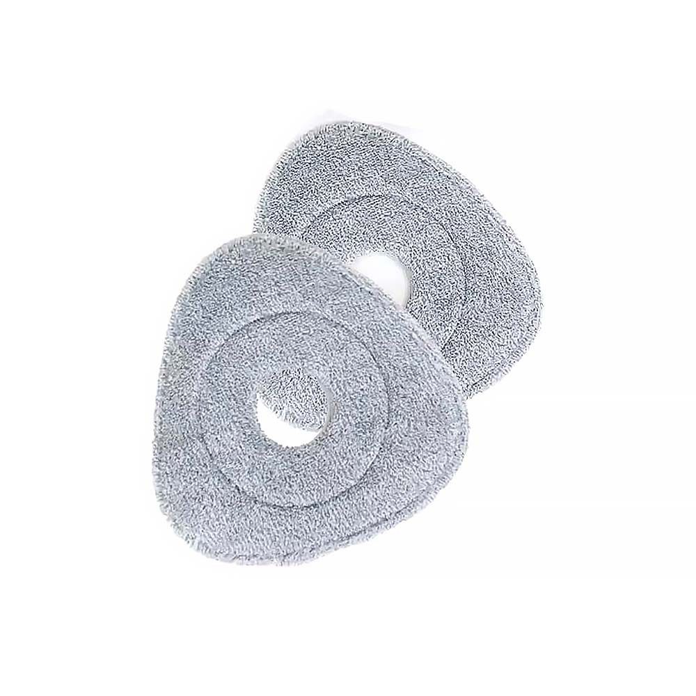 BEM Ersatz Mopp-Köpfe, Pads, Moppaufsatz (Mikrofaser, 2er-Set, Ersatzbezug, für BEM ORBITA Wischmopp Set mit Eimer Auswringfunktion Filtersystem)