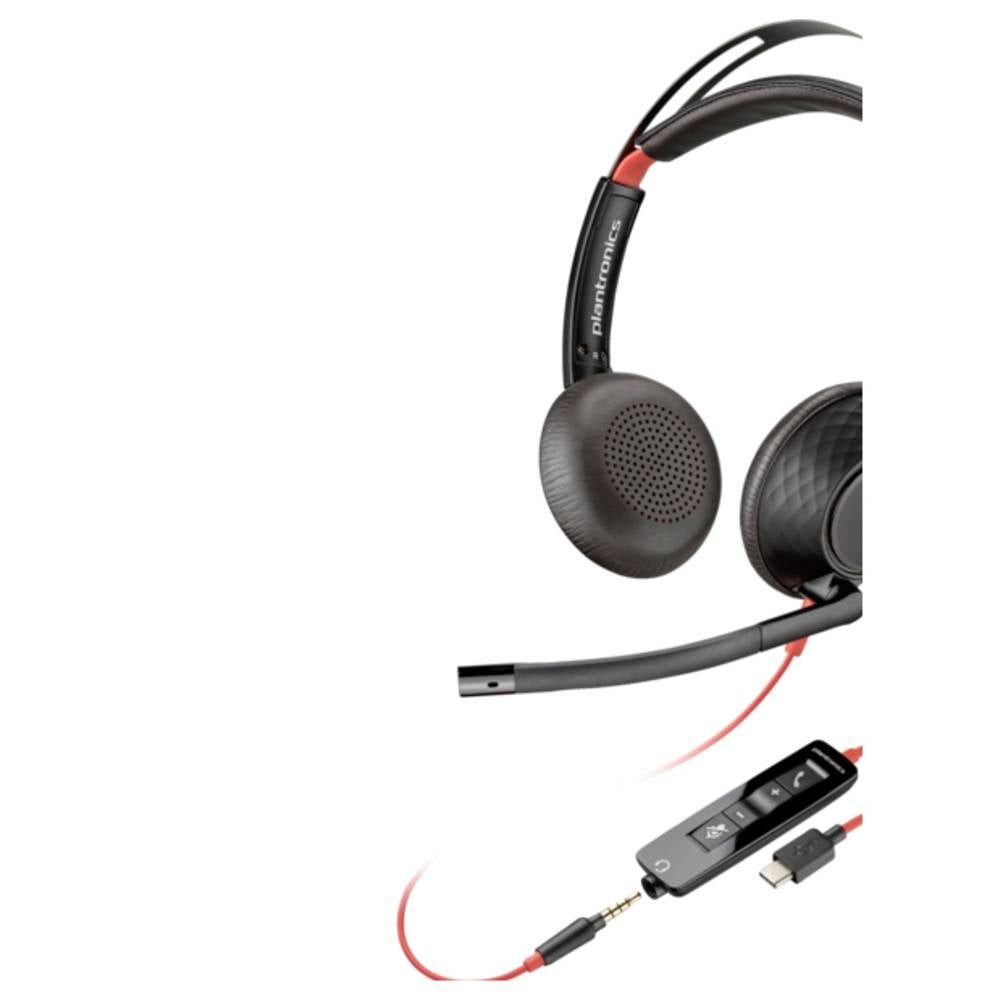 POLY Blackwire 5220 USB-C Stereo-Headset + Kopfhörer