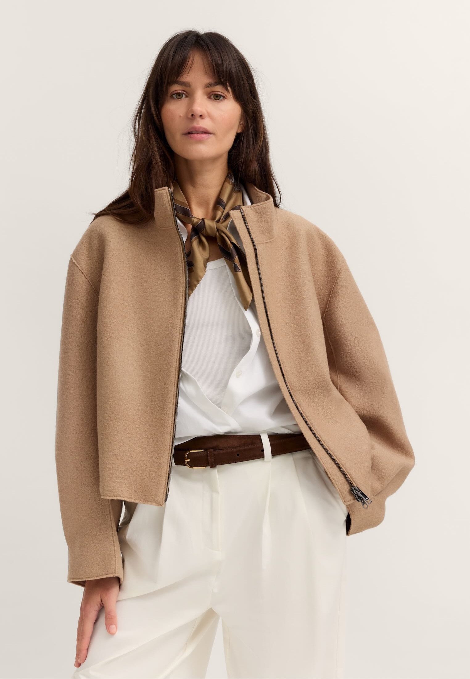 bugatti Wolljacke Loose Fit aus einem italienischen Oberstoff