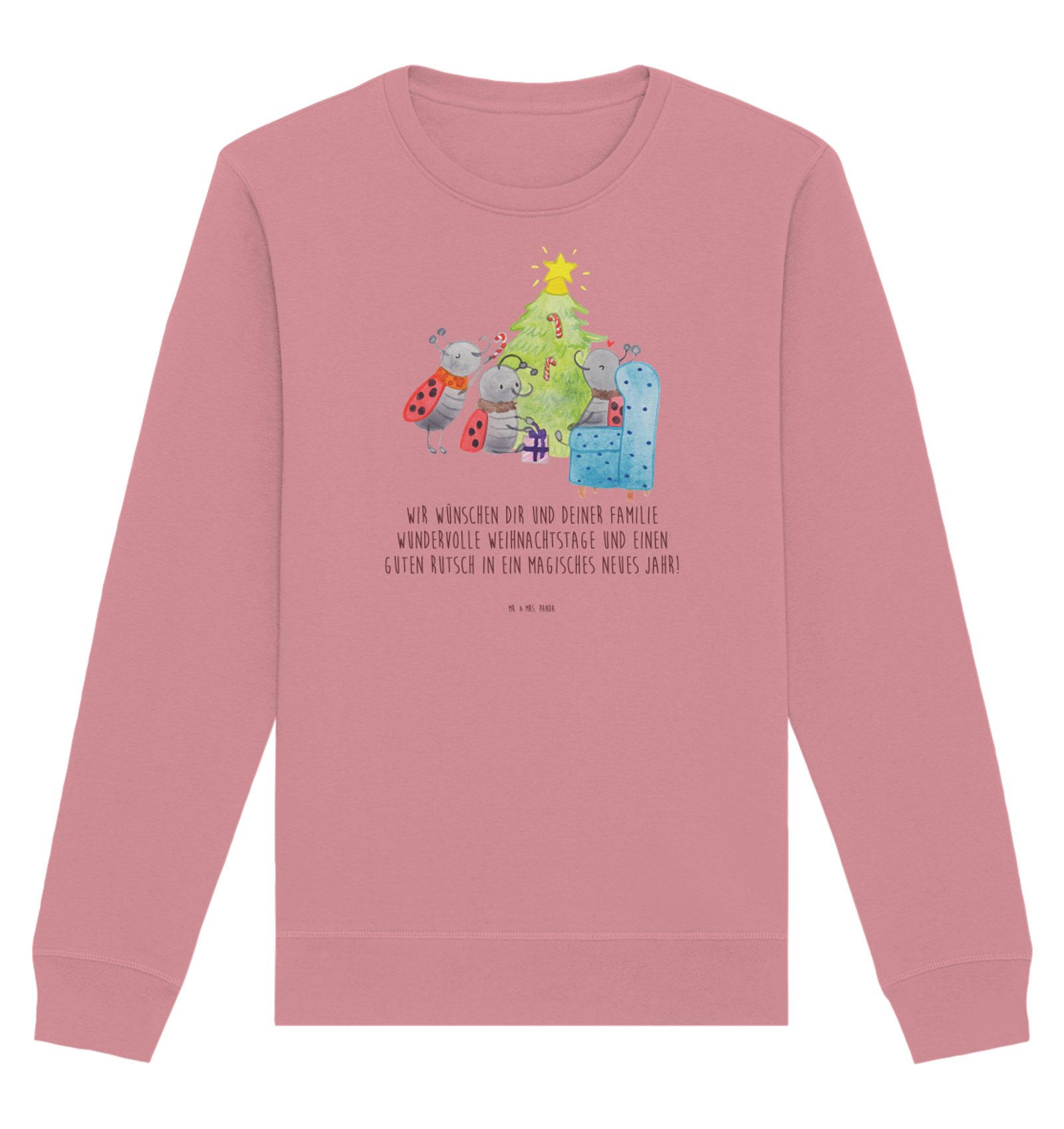Longpullover Weihnachten Smörle Größe M - Canyon Pink - Geschenk, Pullover Männer