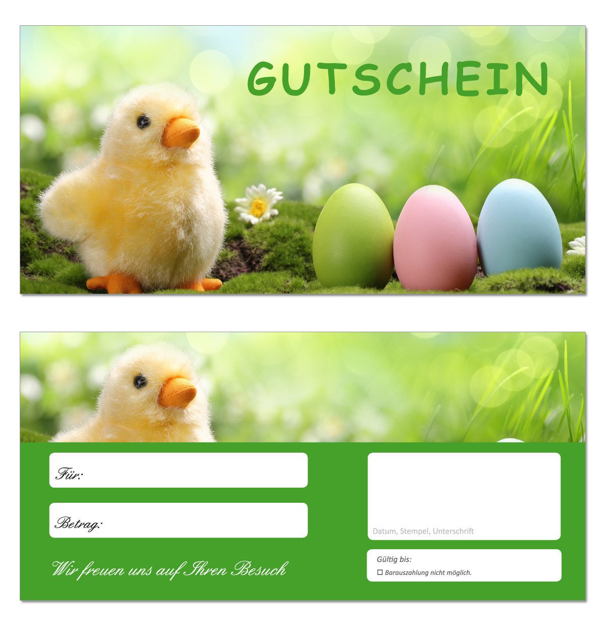 Geschenkkarte Geschenkgutschein Ostern Osterzeit (Ostern-651)