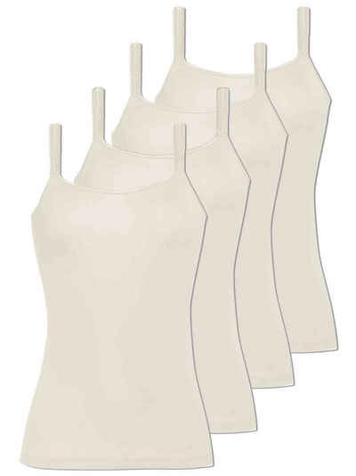 COMAZO Achselhemd 4er Pack Damen Träger-Unterhemd (Spar-Set, 4-St) -