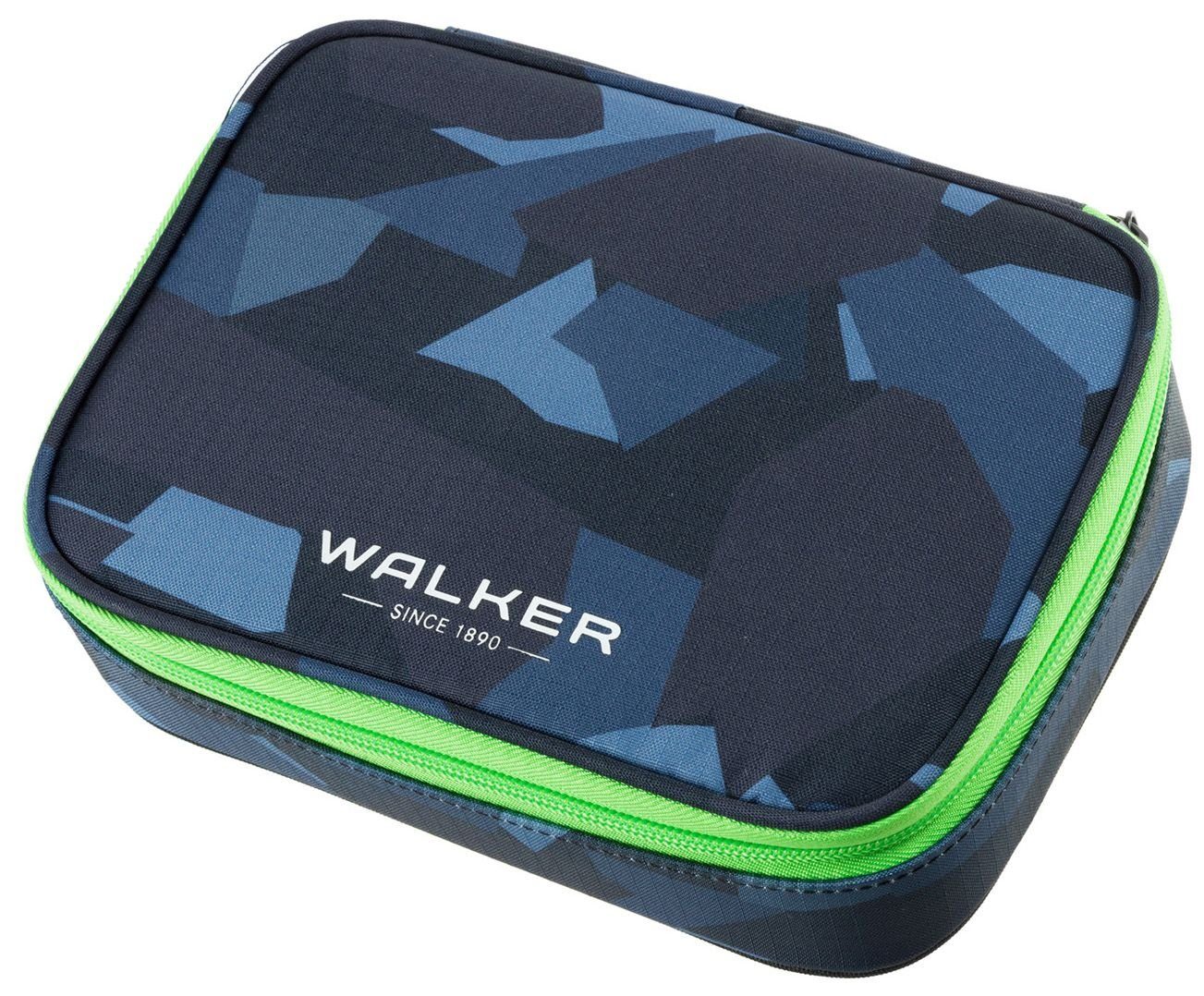 Walker Papierkarton Schüleretui Wizzard XL - camo anthrazit, 22,5 x 6 x 16 cm, 1 Fach