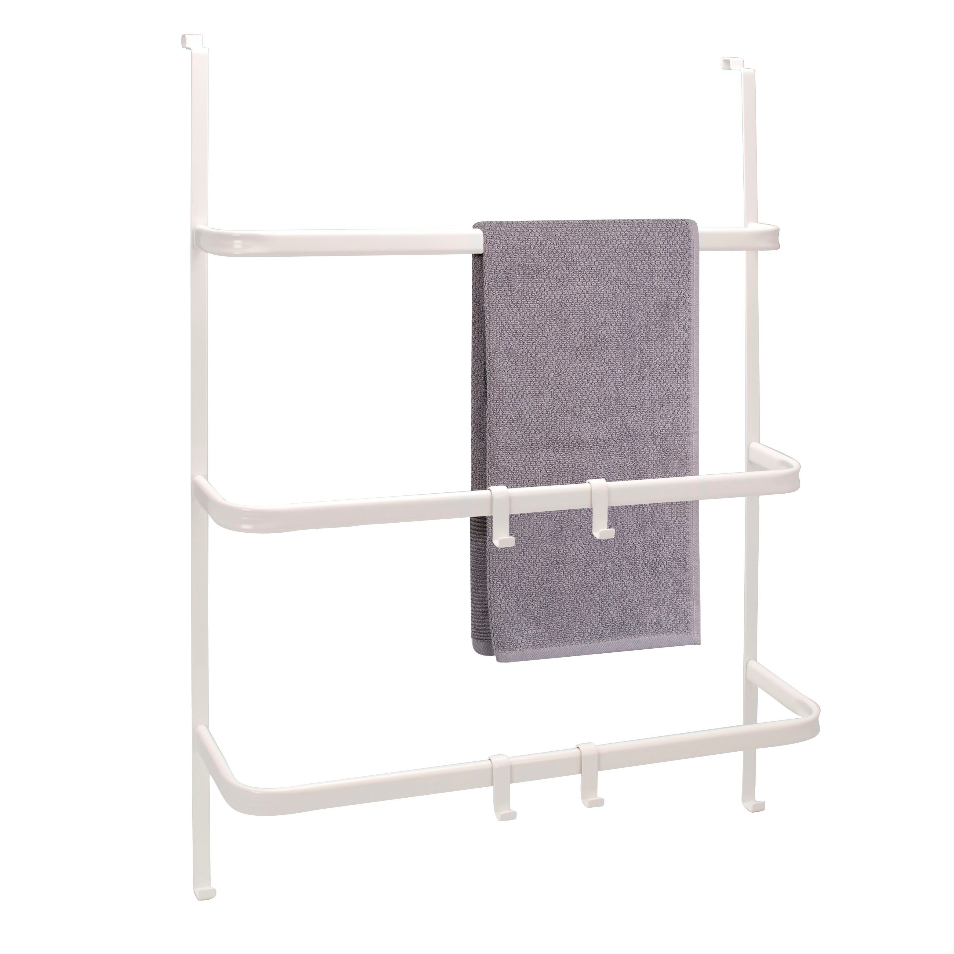 bremermann Handtuchhalter Tür-Hängeregal aus Metall, 3 Handtuchstangen und günstig online kaufen