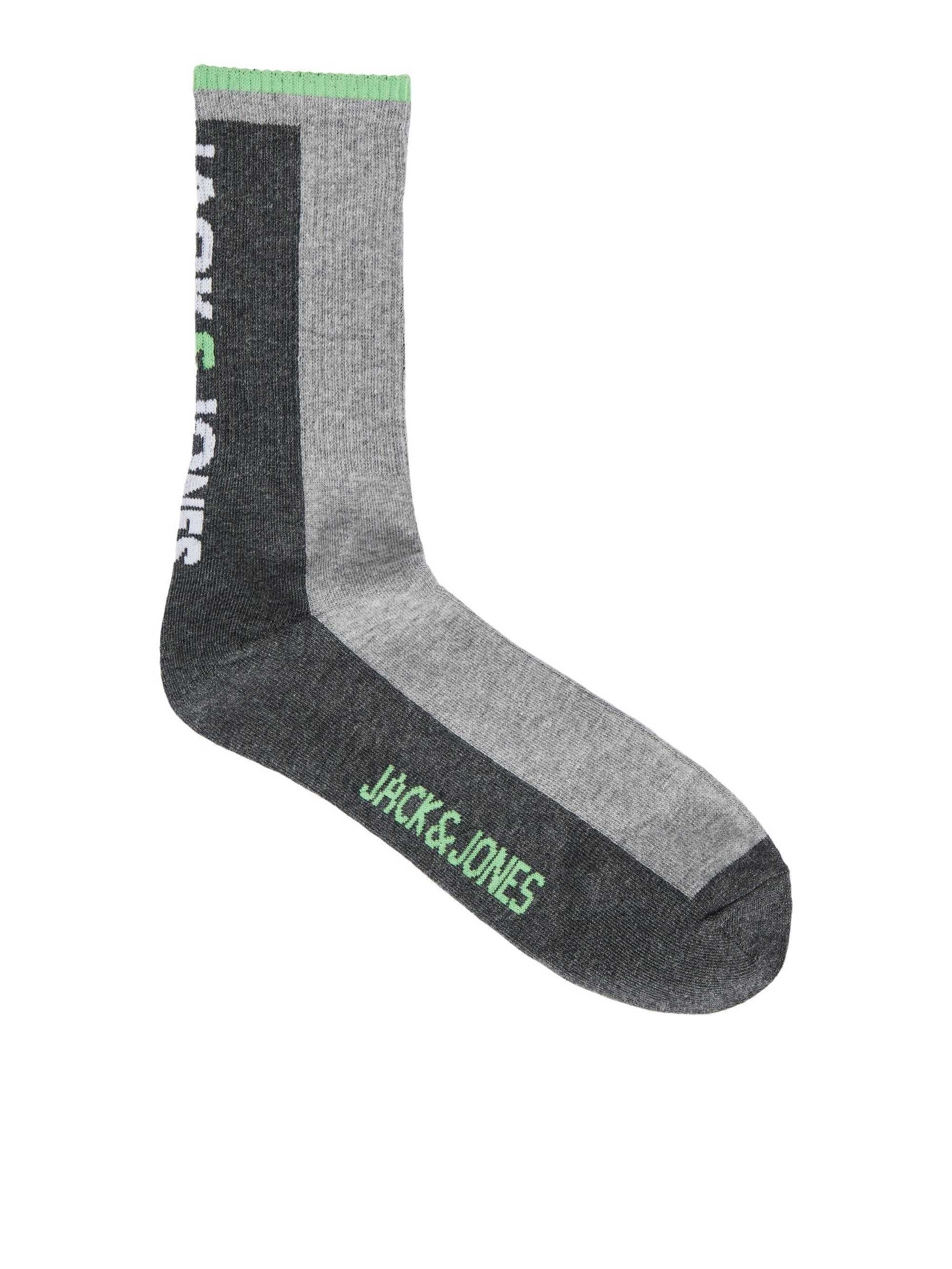 Jones 5er LOGO & Jack Tennis-Socken Herren JACATHLETIC Pack Sportsocken -