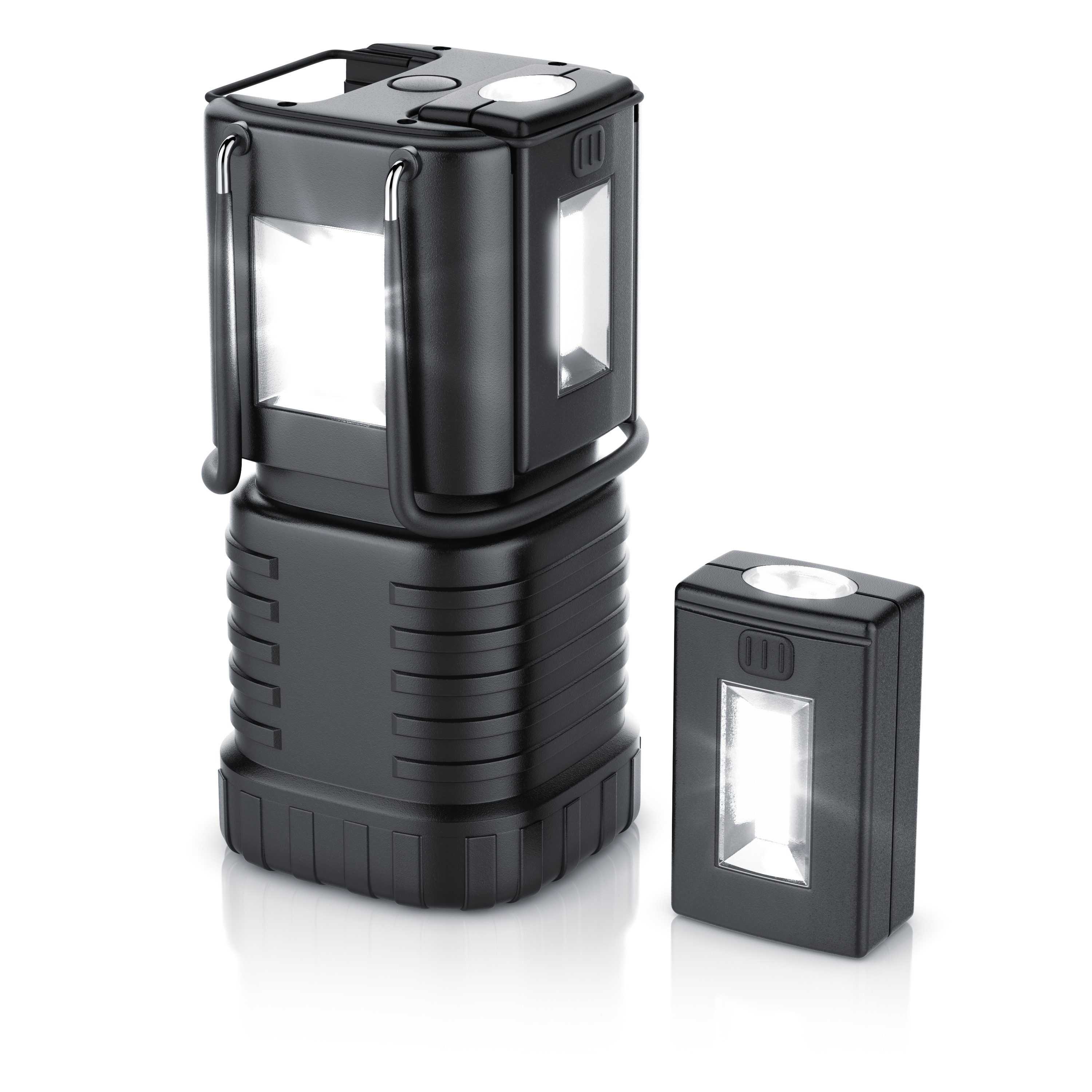 Brandson LED Taschenlampe LED Campinglampe 2in1, Laterne mit abnehmbaren Taschenlampen (Set, 1-St), Campinglampe mit 2 abnehmbaren Taschenlampen, Laterne
