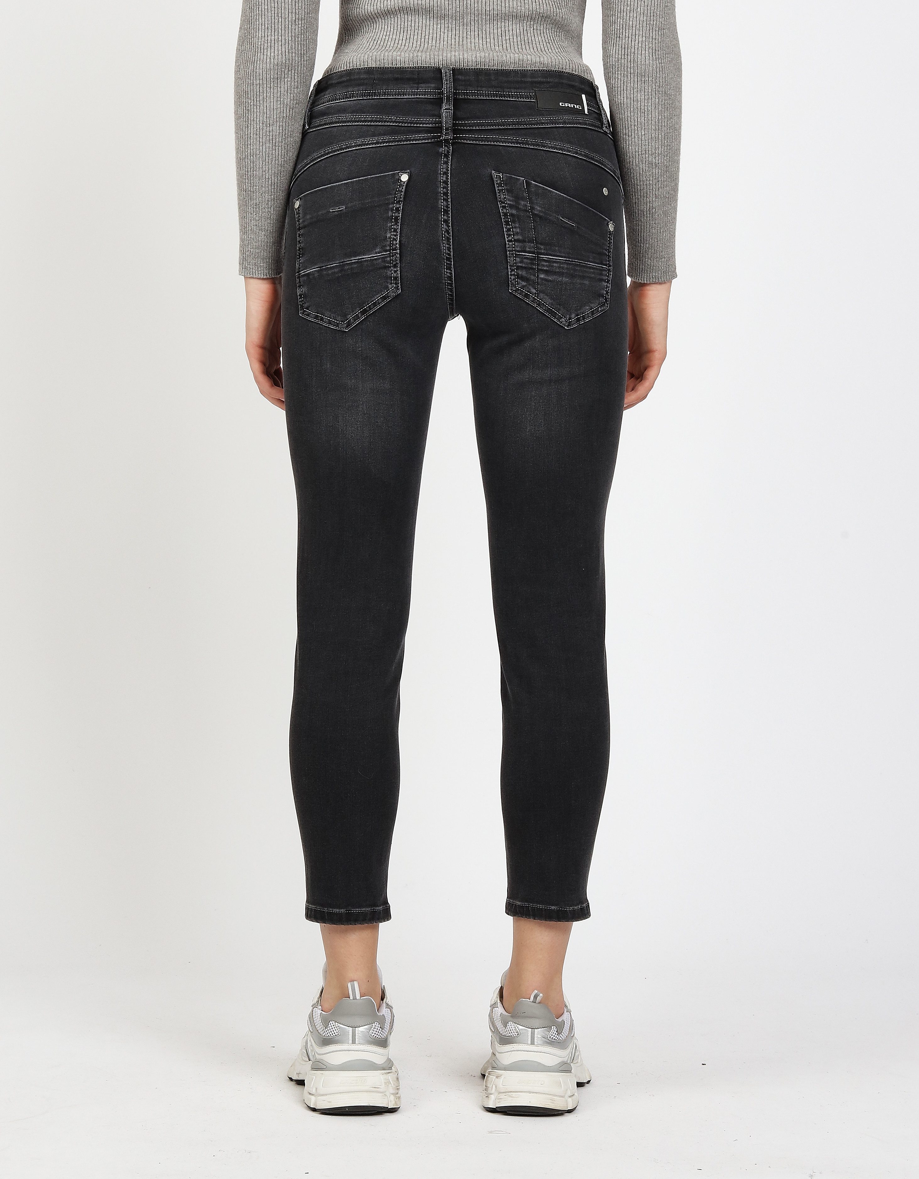 GANG Relax-fit-Jeans 94AMELIE mit Used-Effekten
