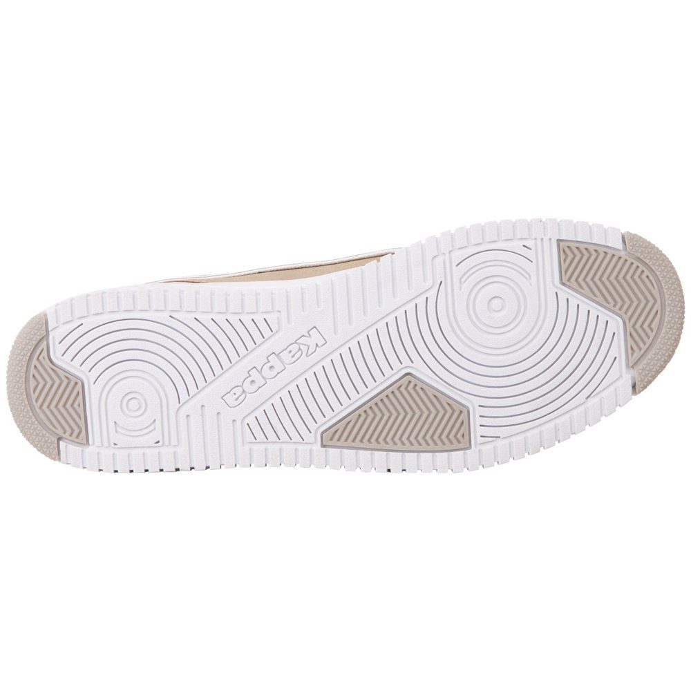 Sneaker white-offwhite Kappa Designelementen mit metallisch-schimmernden