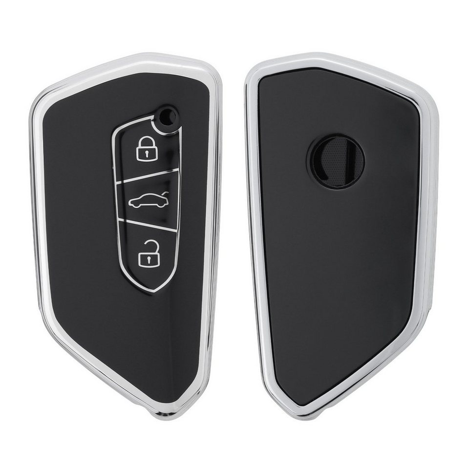 kwmobile Schlüsseltasche Autoschlüssel Hülle für VW Golf 8, Schlüsselhülle  Silikon Cover