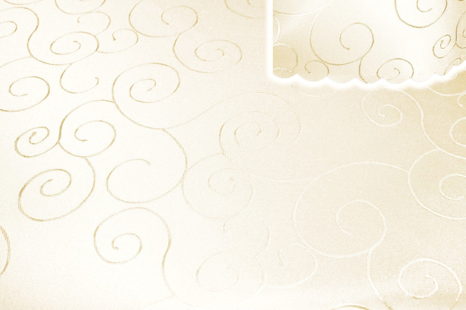 Haus und Deko Tischdecke Tischdecke 135x200 cm eckig damast Ornamente bügelfrei fleckenabweisen (1-tlg)