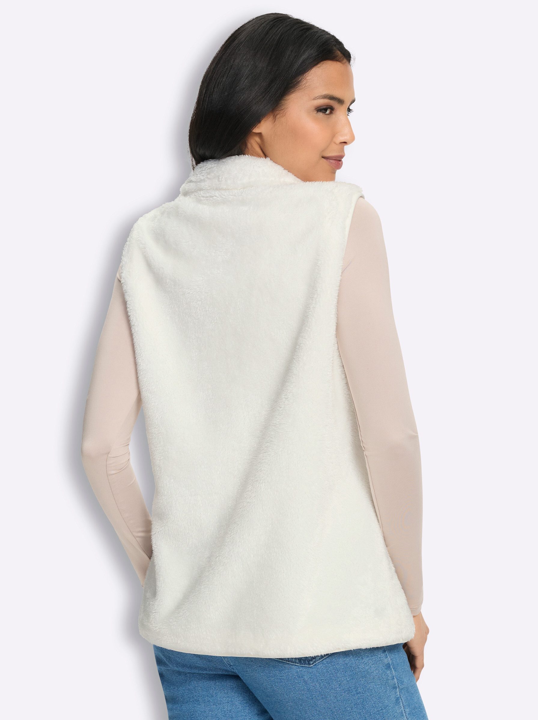 Sieh an! Fleeceweste Fleece-Weste Länge ca. 70 cm – Bild 2 von 5