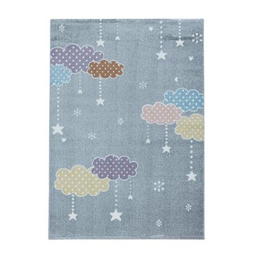 Kinderteppich Teppich für den Flur oder Küche Mond- und Sterne Design, Stilvoll Günstig, Läufer, Höhe: 9 mm