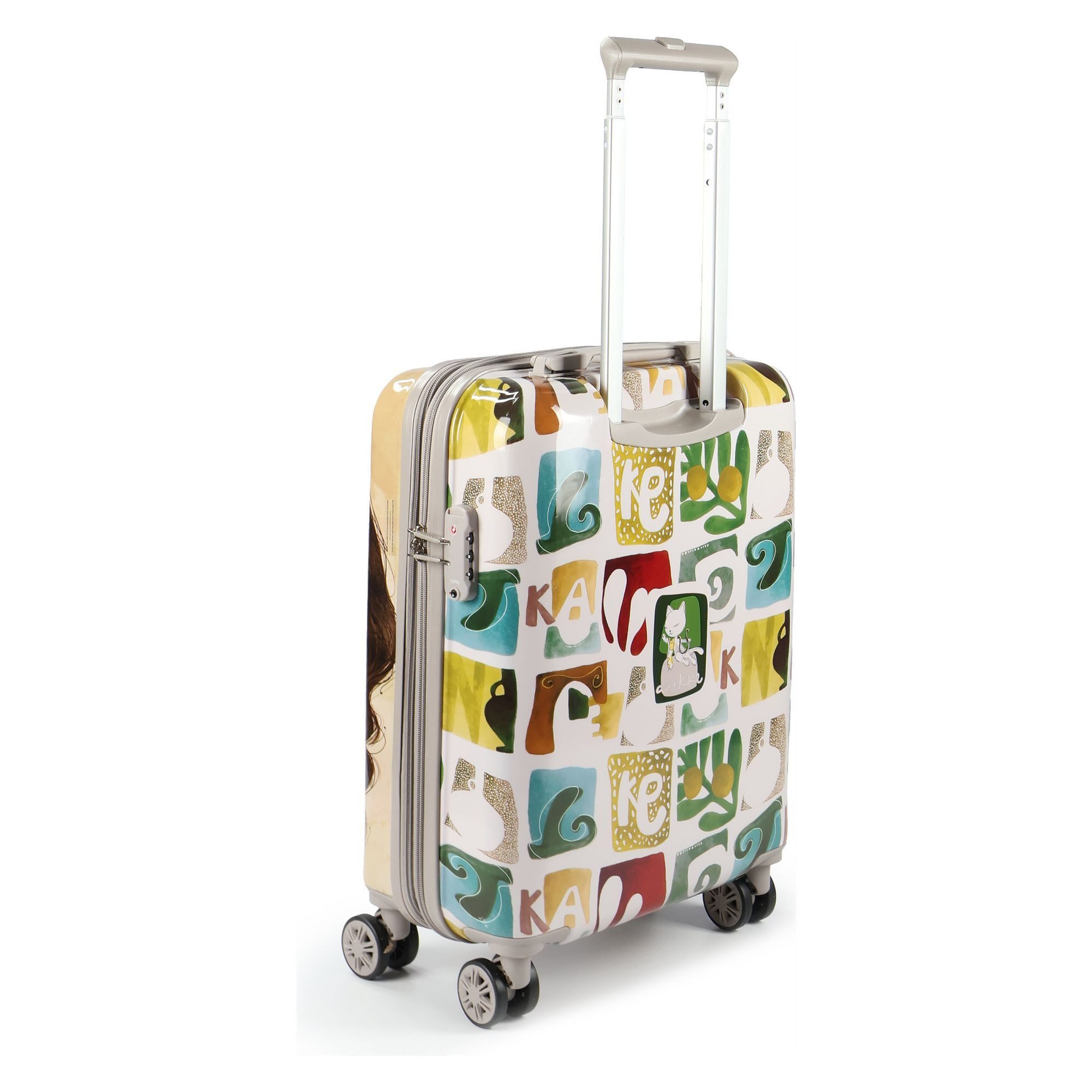 Anekke Handgepäck-Trolley Muse, 4 Rollen, PET