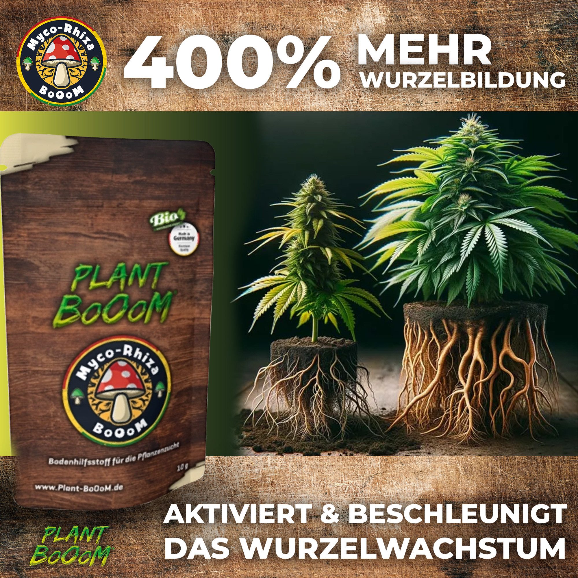 Plant Booom Spezialdünger All In One Cannabis Dünger Starter Set, Set, 1-St., Wurzel-Stärkung Pulver I Pflanzenbooster für mehr Ertrag – Bild 5 von 5