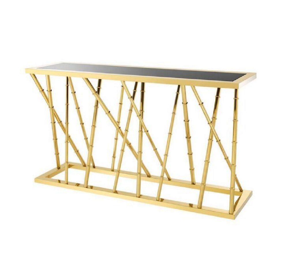 Edelstahl Tisch Made in Luxus Konsolentisch (1-St., Europe Konsolentisch), Neu JVmoebel Design Konsolentisch Gold