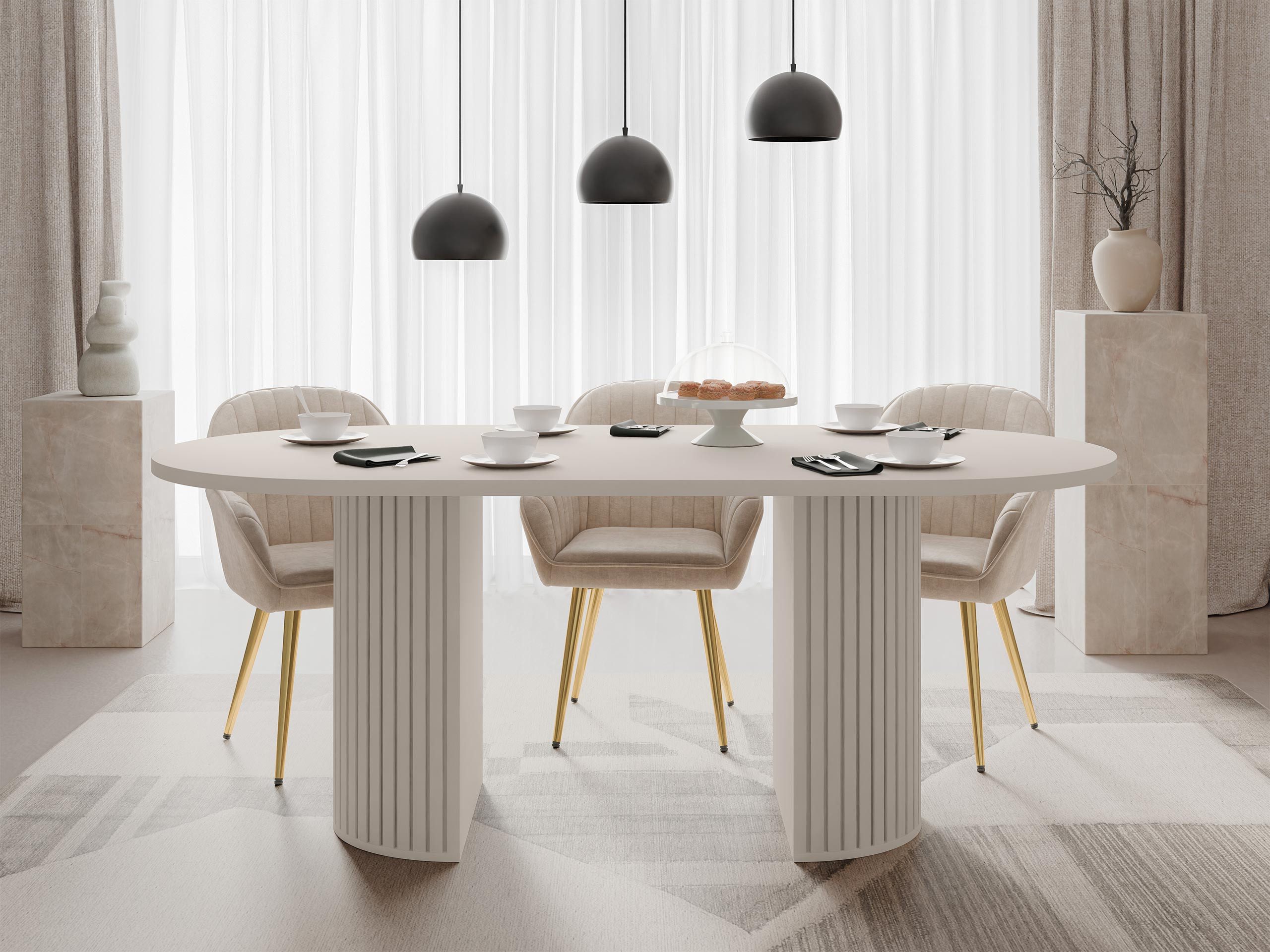 MIRJAN24 Esstisch Wotkon, 185x90x75 cm