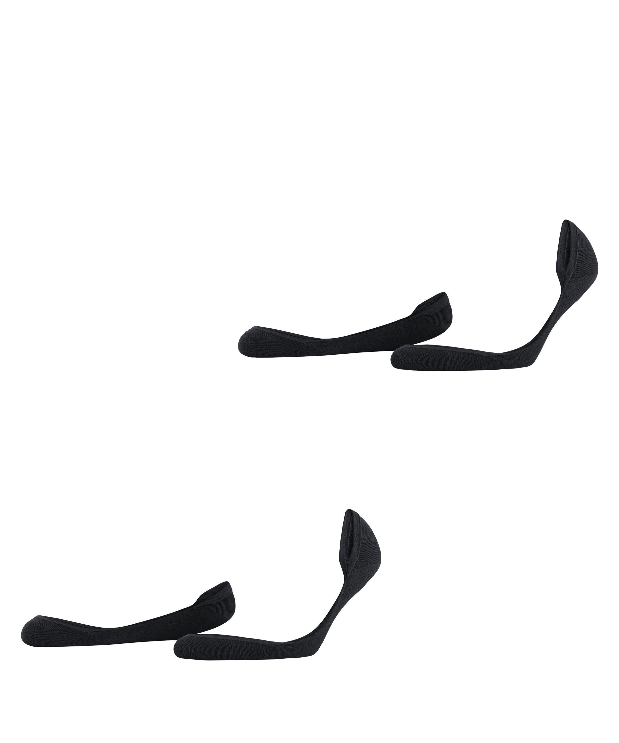 Esprit Füßlinge Solid Low (2 Paar) elegant, verstärkt und aus weicher Baumwolle, dünn, Anti-Slip